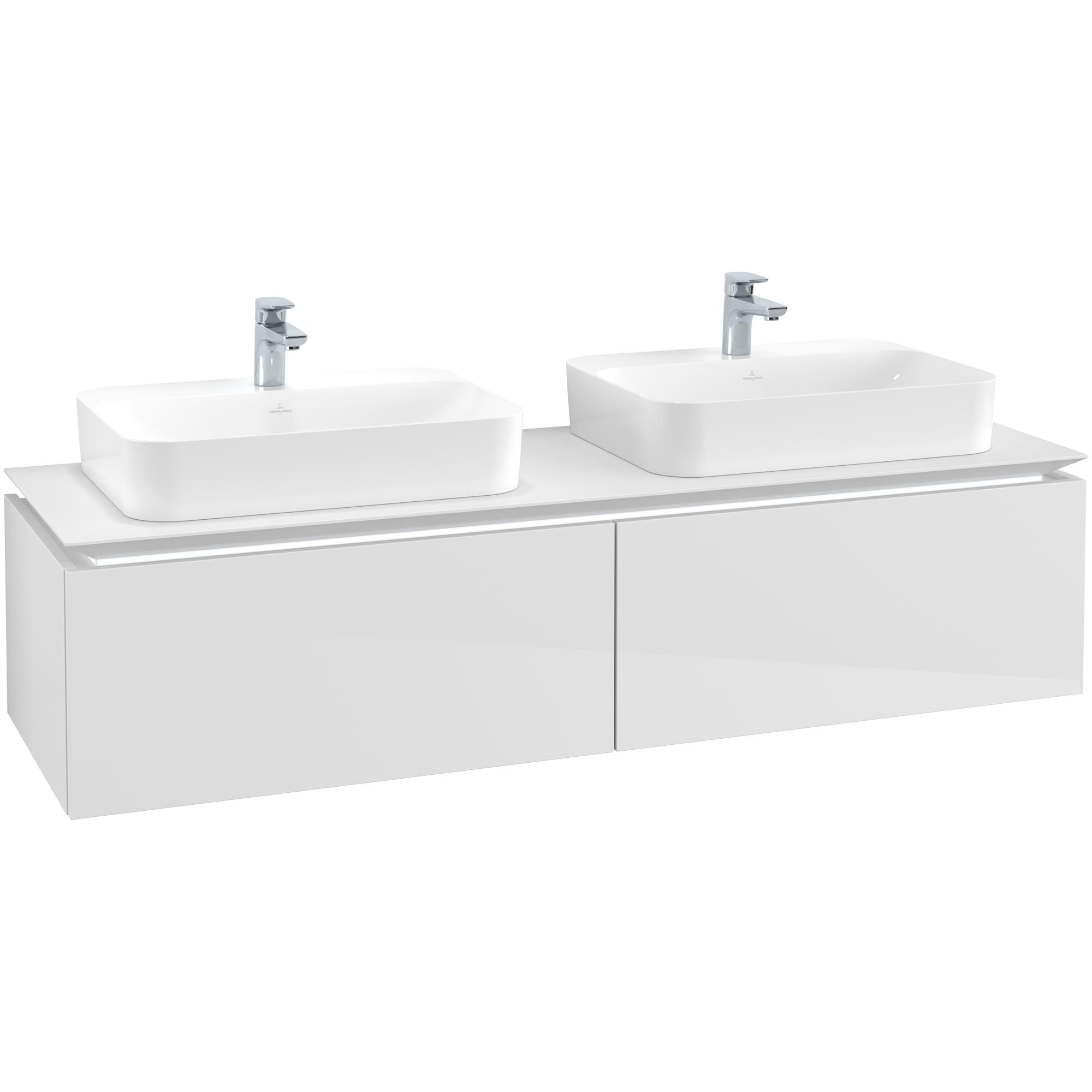Tv&auml;ttst&auml;llssk&aring;p Villeroy & Boch Legato Kompakt 1600 med 2 L&aring;dor f&ouml;r Tv&aring; Ytmonterade Tv&auml;ttst&auml;ll fr&aring;n Finion & Memento