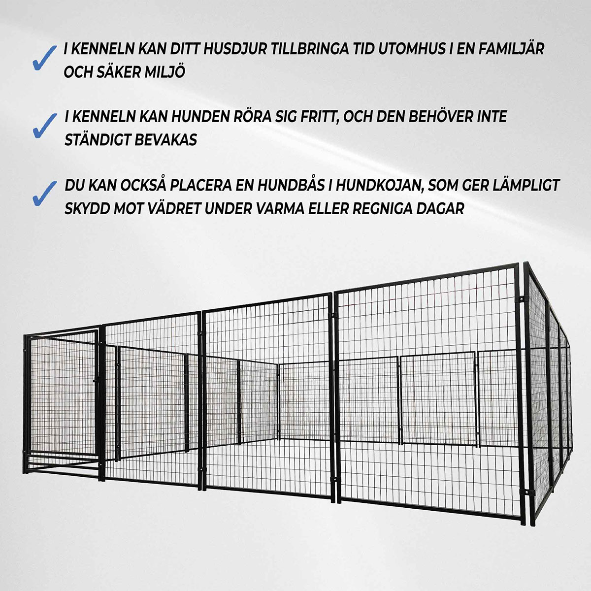 Hundegård Trekker Svart