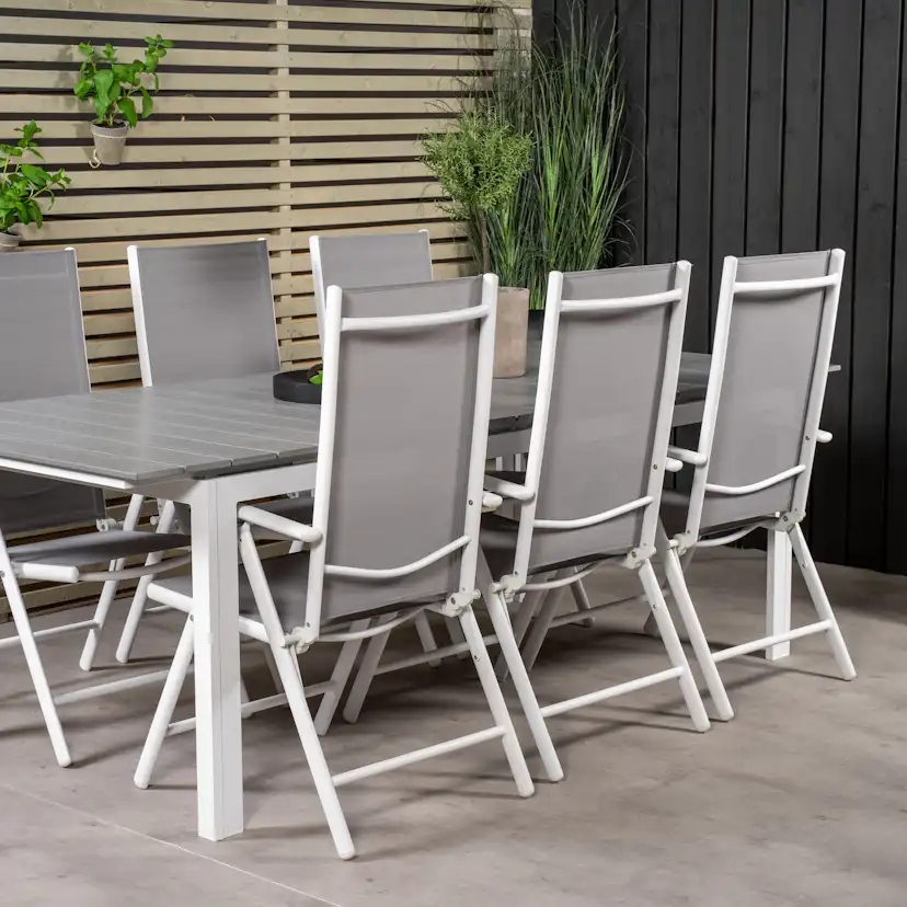 Spisegruppe Venture Home Lova 224/324 med 6 Bront Stoler