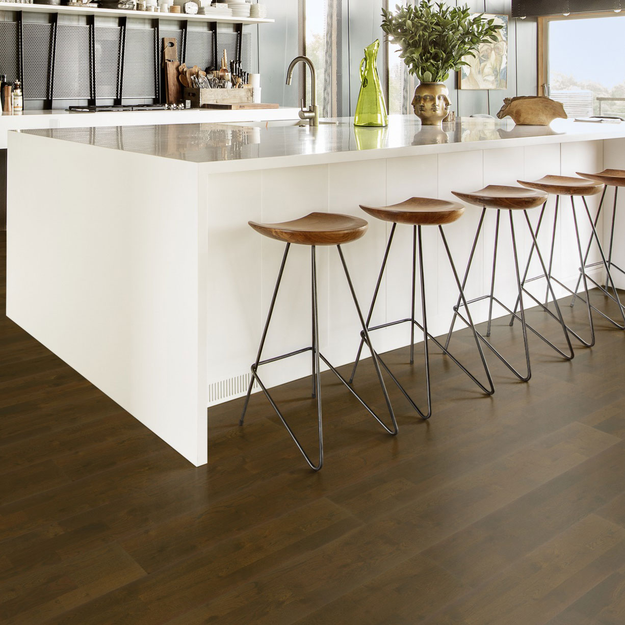 Parkett Kährs Harmony Brownie Mattlakkert Eik 3-Stav