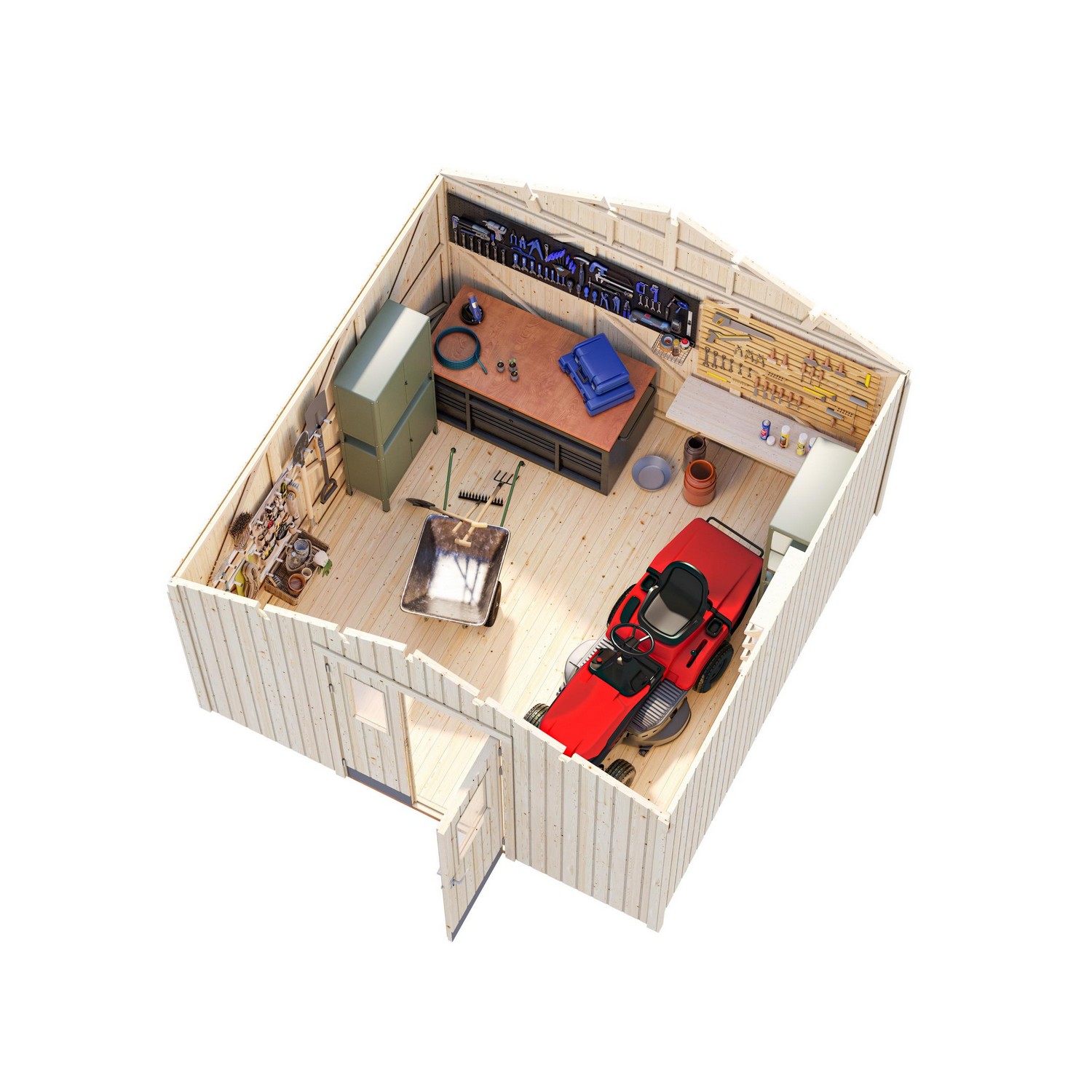 Redskapsbod Palmako Lucas 12,3 m2