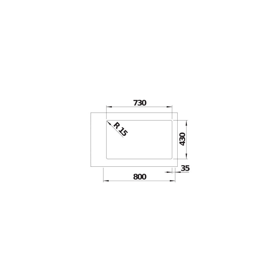 BLANCO SOLIS 700-IF INFINO Innfelling/Planlimming
