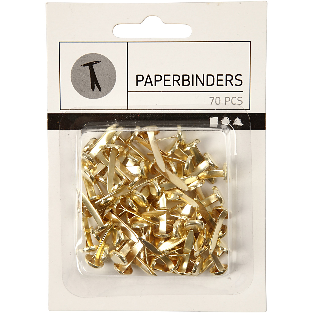 Splittbinders Creativ Company 20 mm Gull 70 Stk/1 Pk