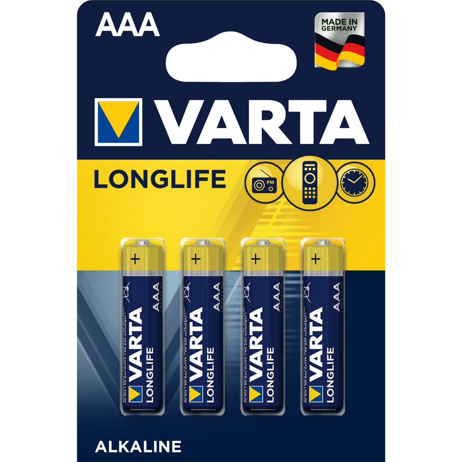 Batterier Varta Longlife  AAA 4-pk