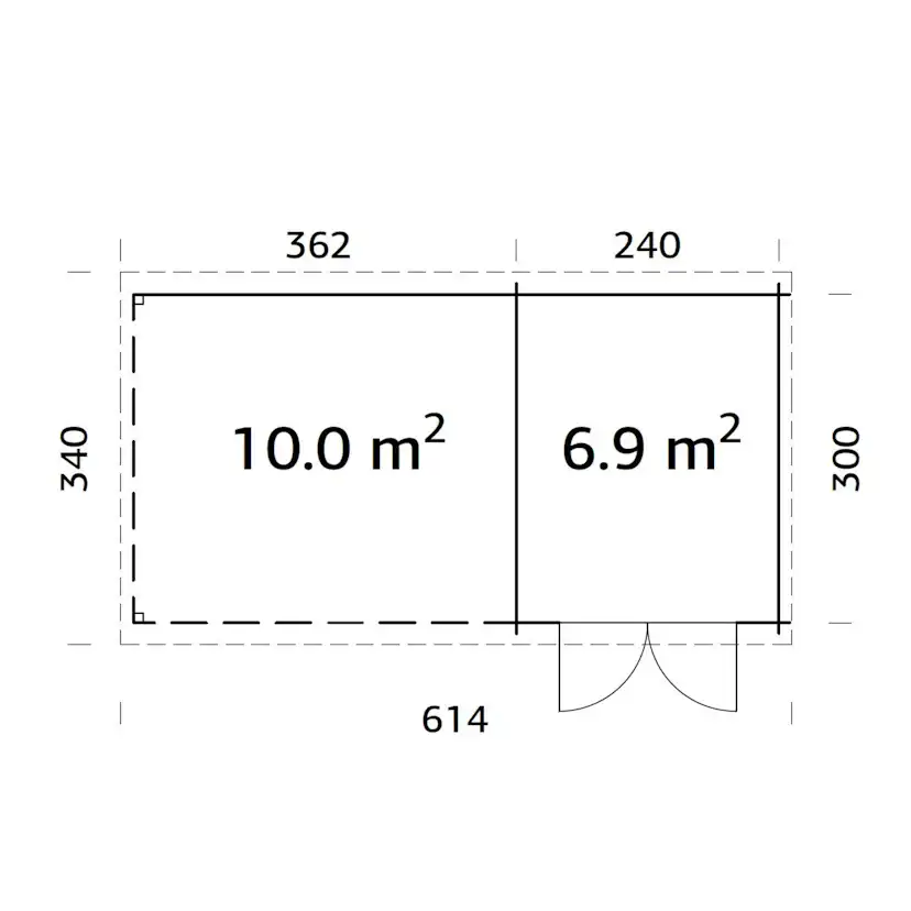 Hagestue Palmako Ella 16,9 m2