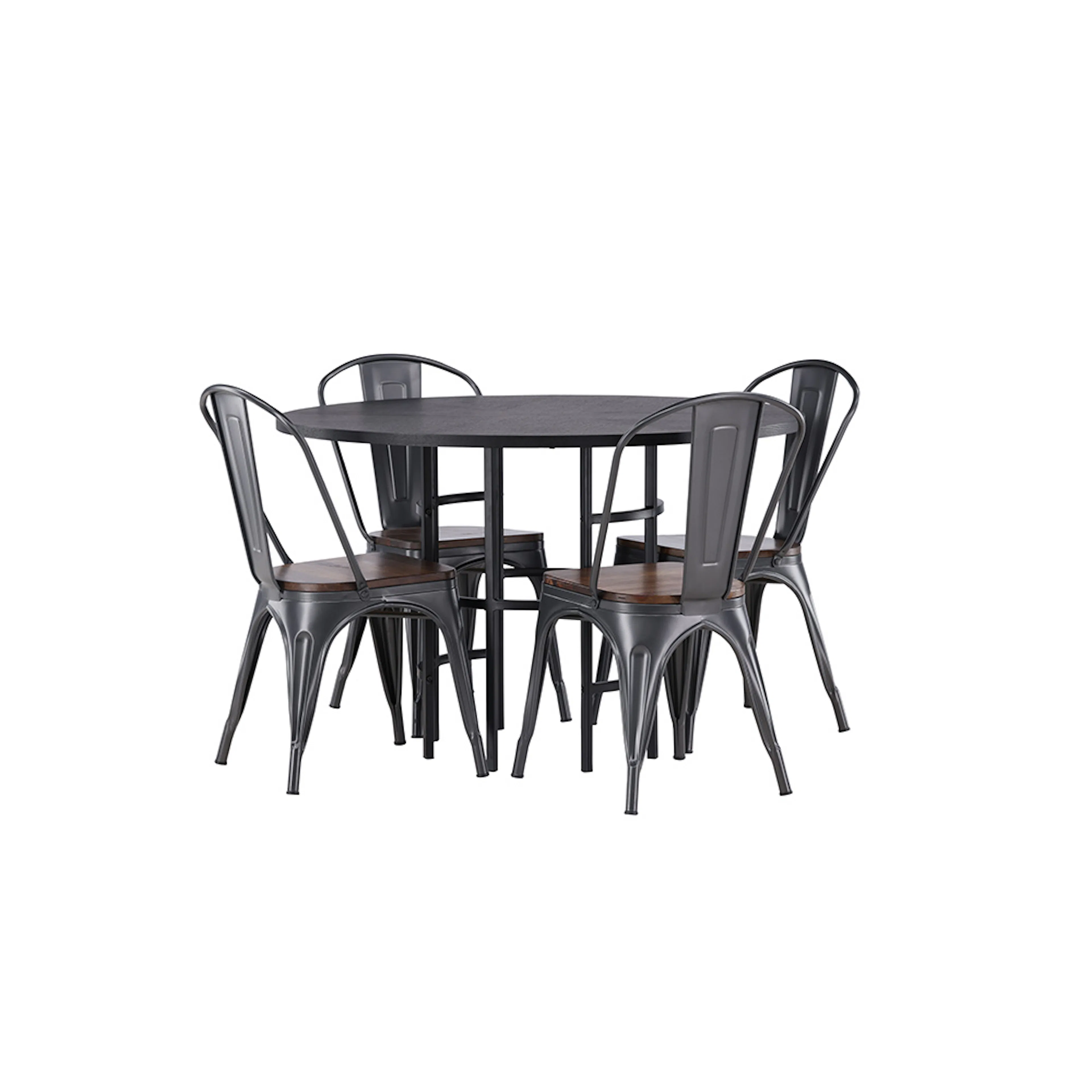 Spisegruppe Venture Home Copenhagen Ø 115 cm med 4 Tempe Stoler