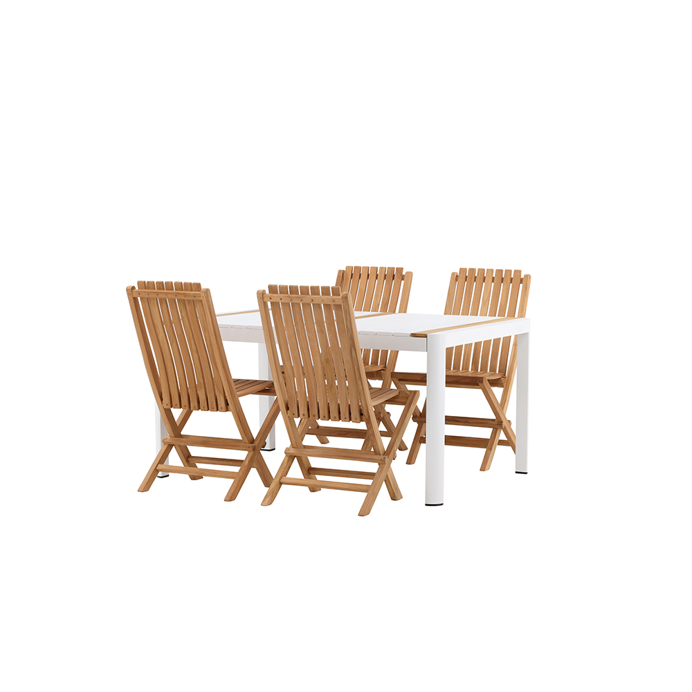 Spisegruppe Venture Home Togo 150x100 cm med 4 Ghana Stoler
