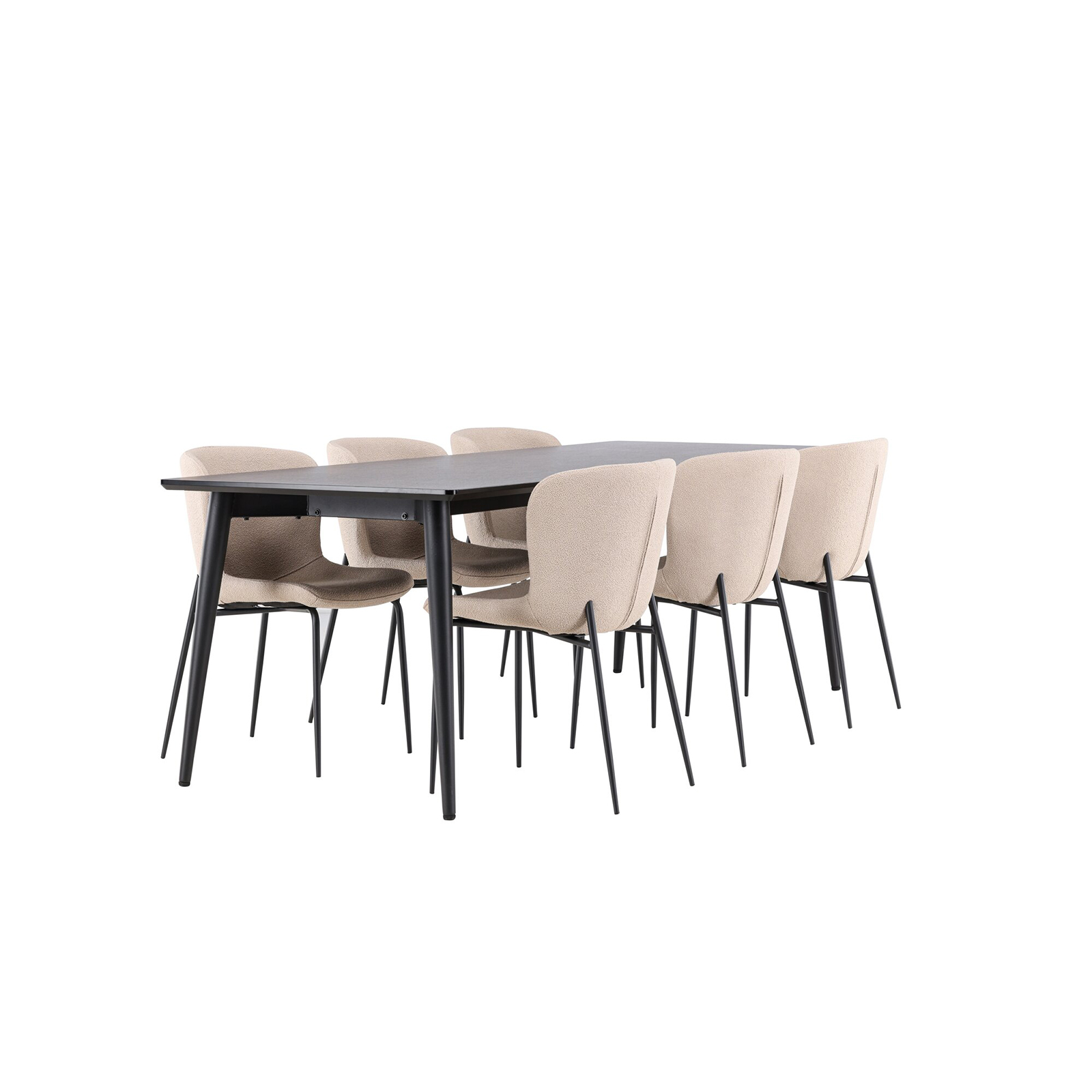 Spisegruppe Venture Home Ellis 230 med 6 stk Modesto Stoler