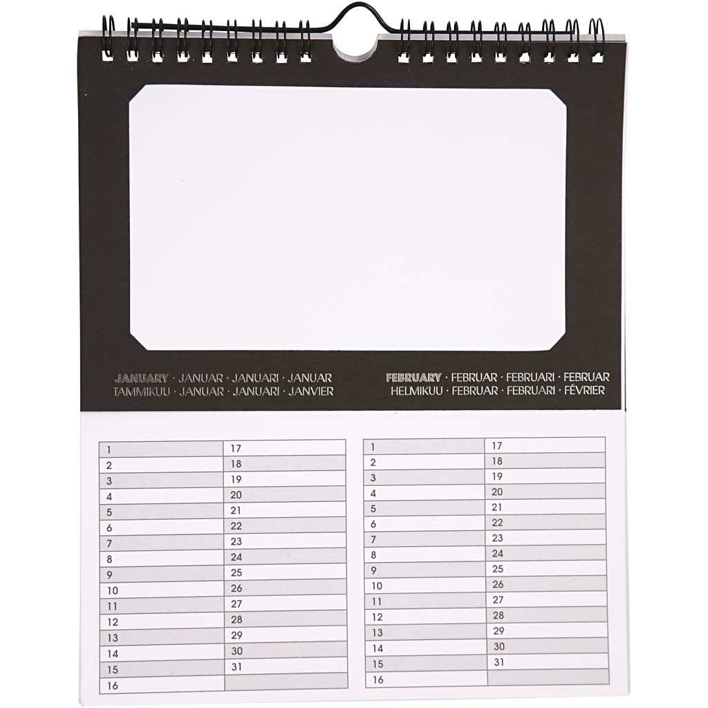 Evighetskalender Creativ Company Str 19x23 cm 5 stk/1 Pk