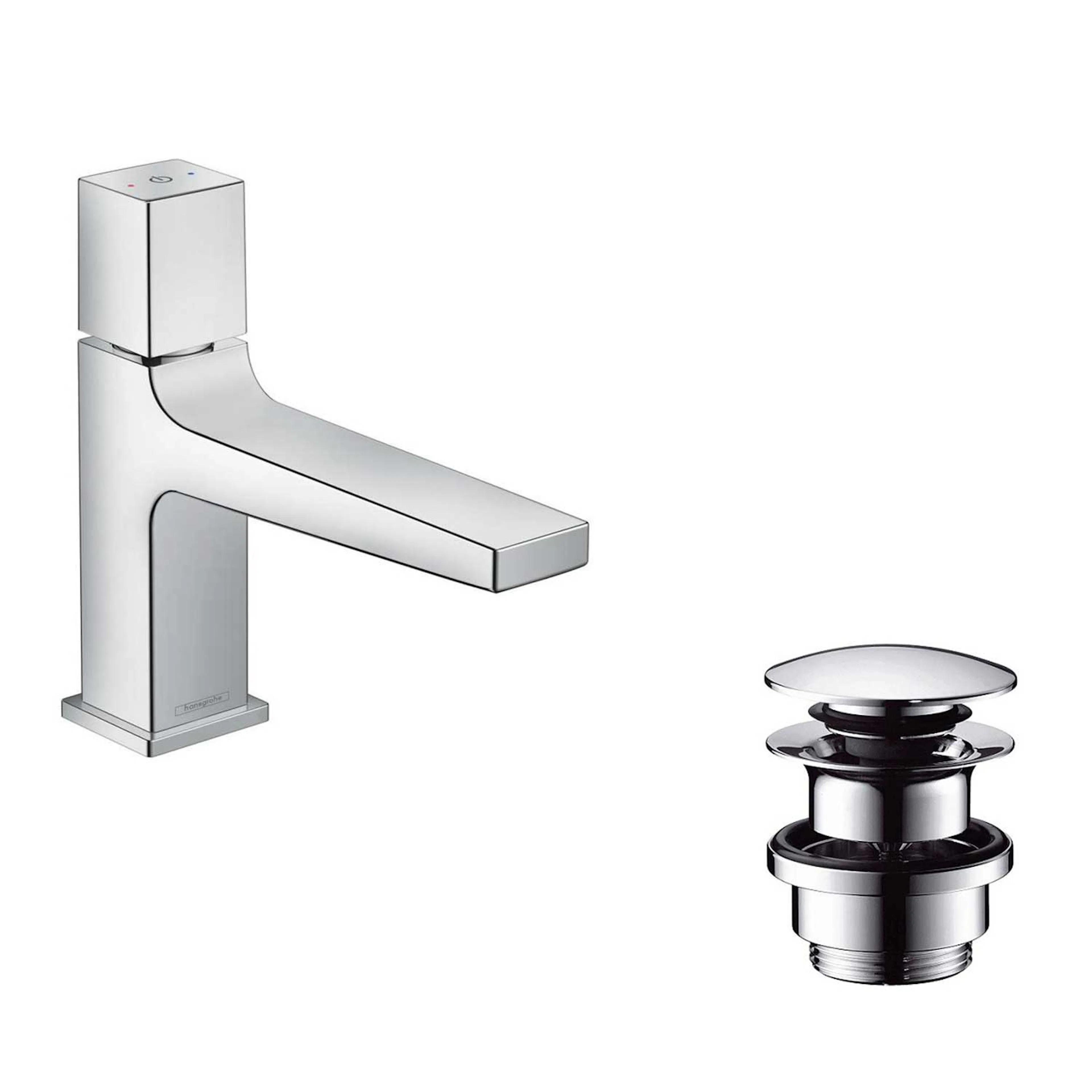 Servantbatteri Hansgrohe Metropol Select 100 CoolStart Push-Open