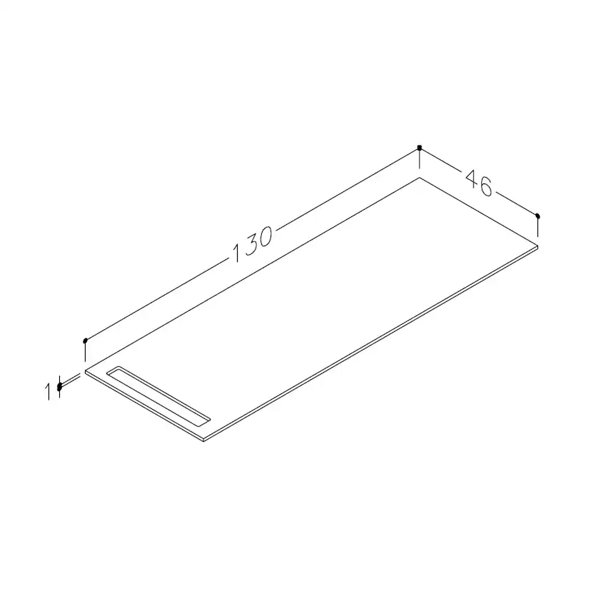 Benkeplate Korsbakken med Håndkleholder