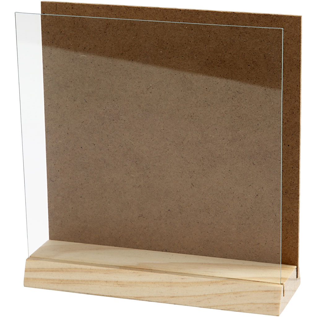 3D Plate Creativ Company med Glass 15x15 cm 1 Sett