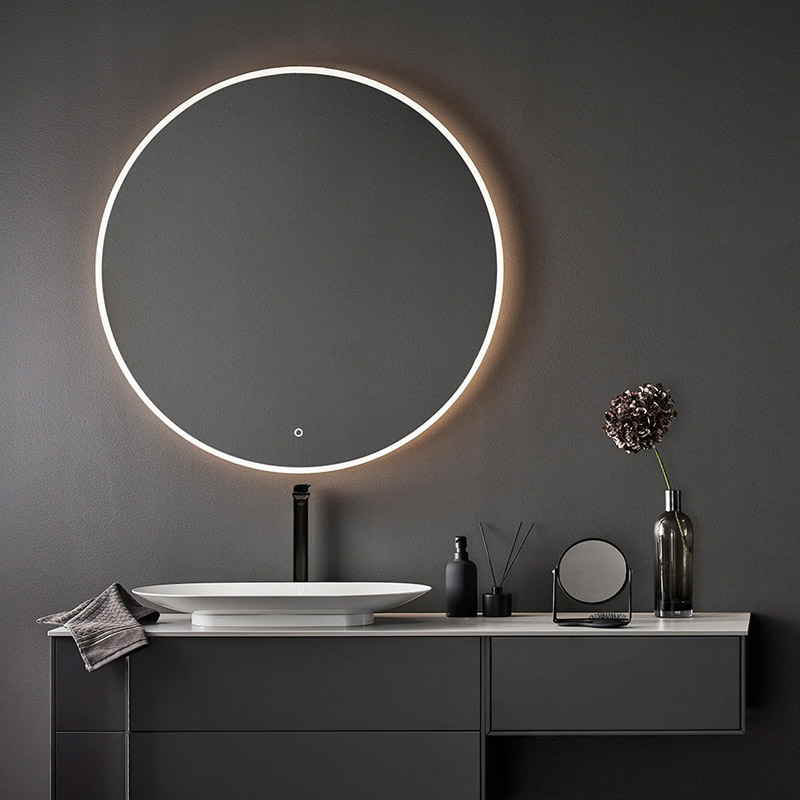 Spegel Hafa Store Rund LED