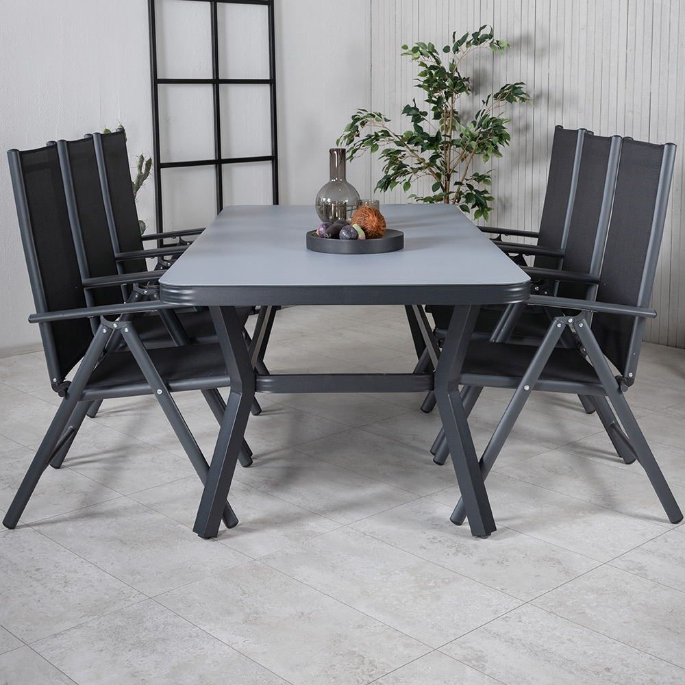 Spisegruppe Venture Home Vyn med 6 Bend Spisestoler