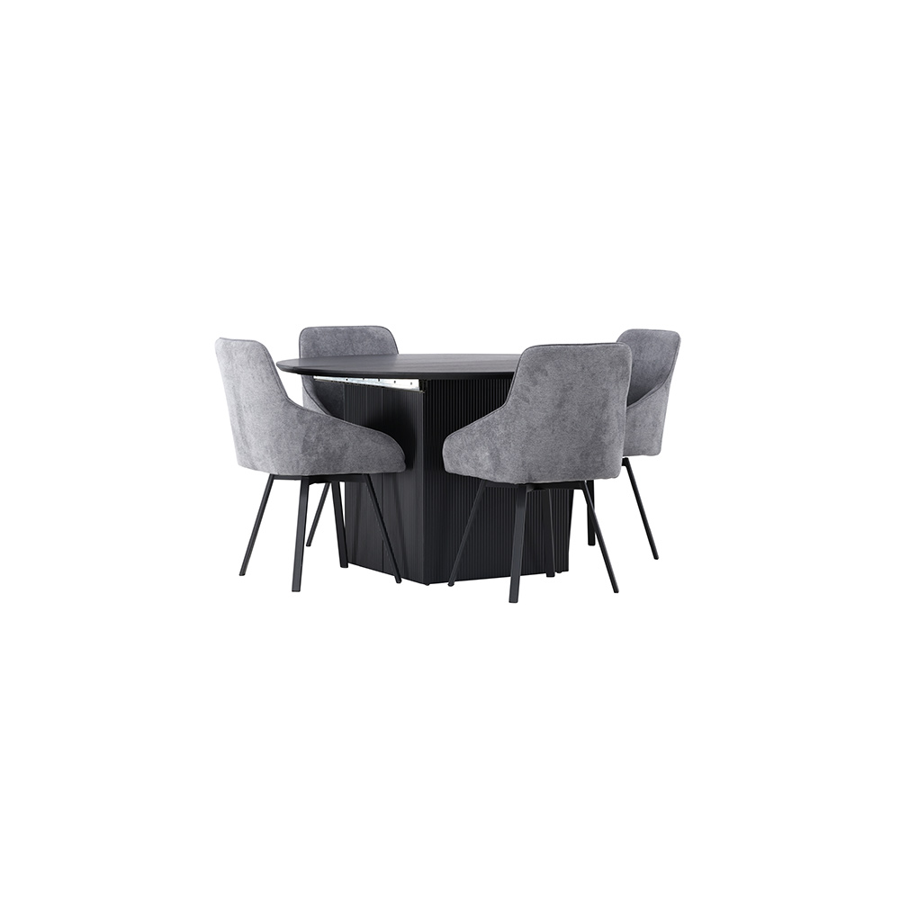 Spisegruppe Venture Home Matilda med 4 Rosie Stoler