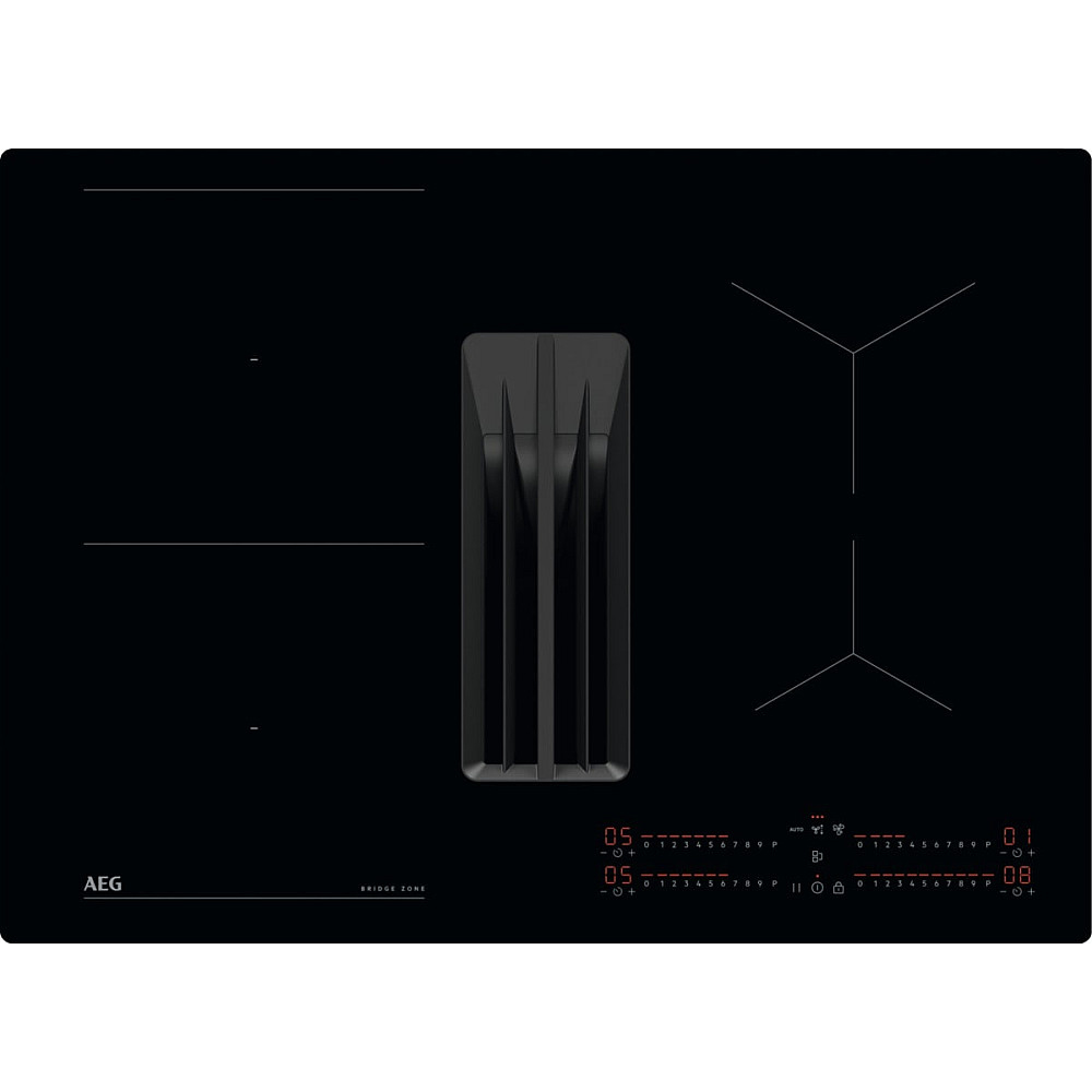 Induksjonstopp AEG GCH74B01CB med Integrert Vifte Med Automatisk Styring