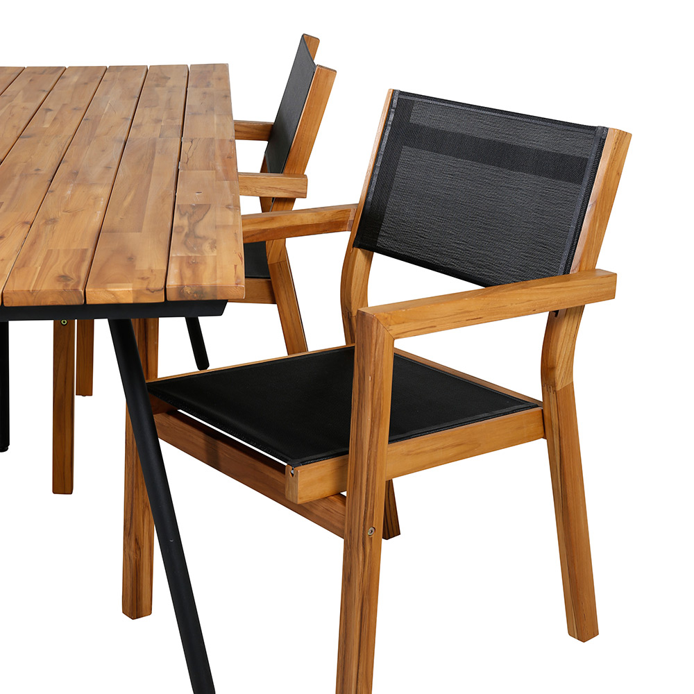 Spisegruppe Venture Home Chane med 4 Vum Stablebare Spisestoler