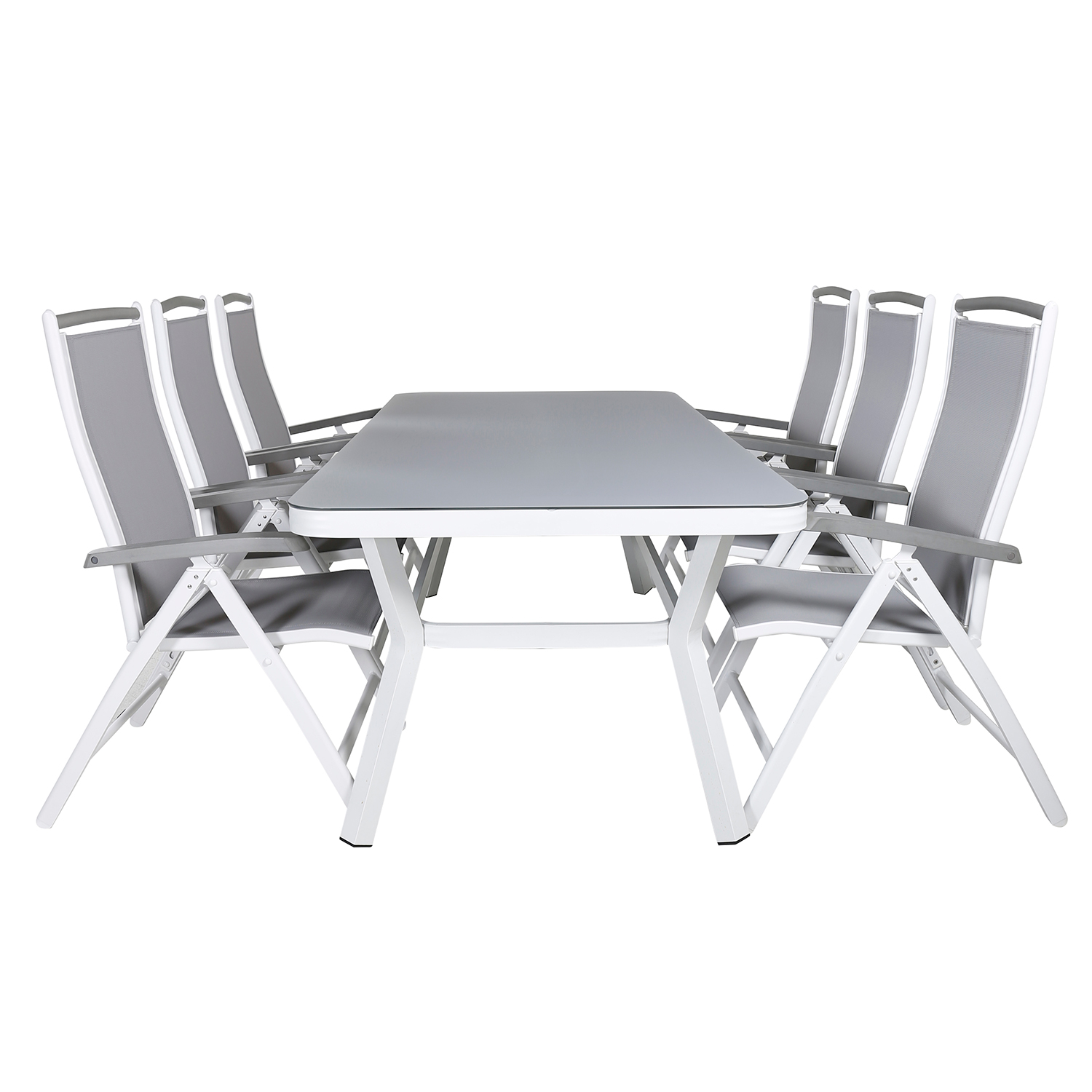 Spisegruppe Venture Home Virya 160x90 cm med 6 Albany Spisestoler