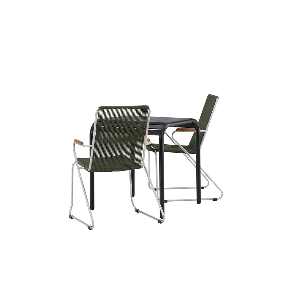 Cafégruppe Venture Home Borneo Bord med 2 Bois Stoler