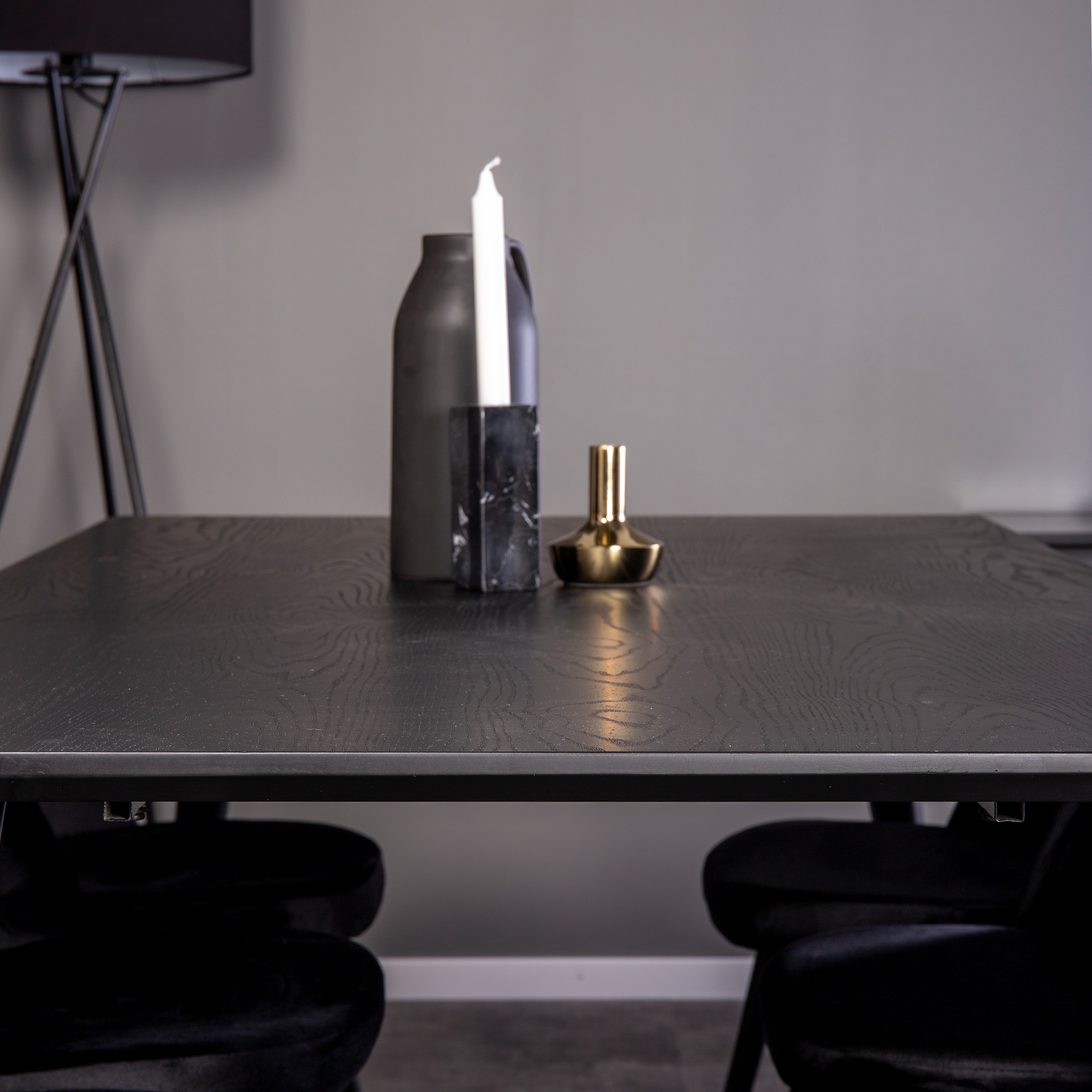 Spisegruppe Venture Home Dipp med 6 Velvet Stoler