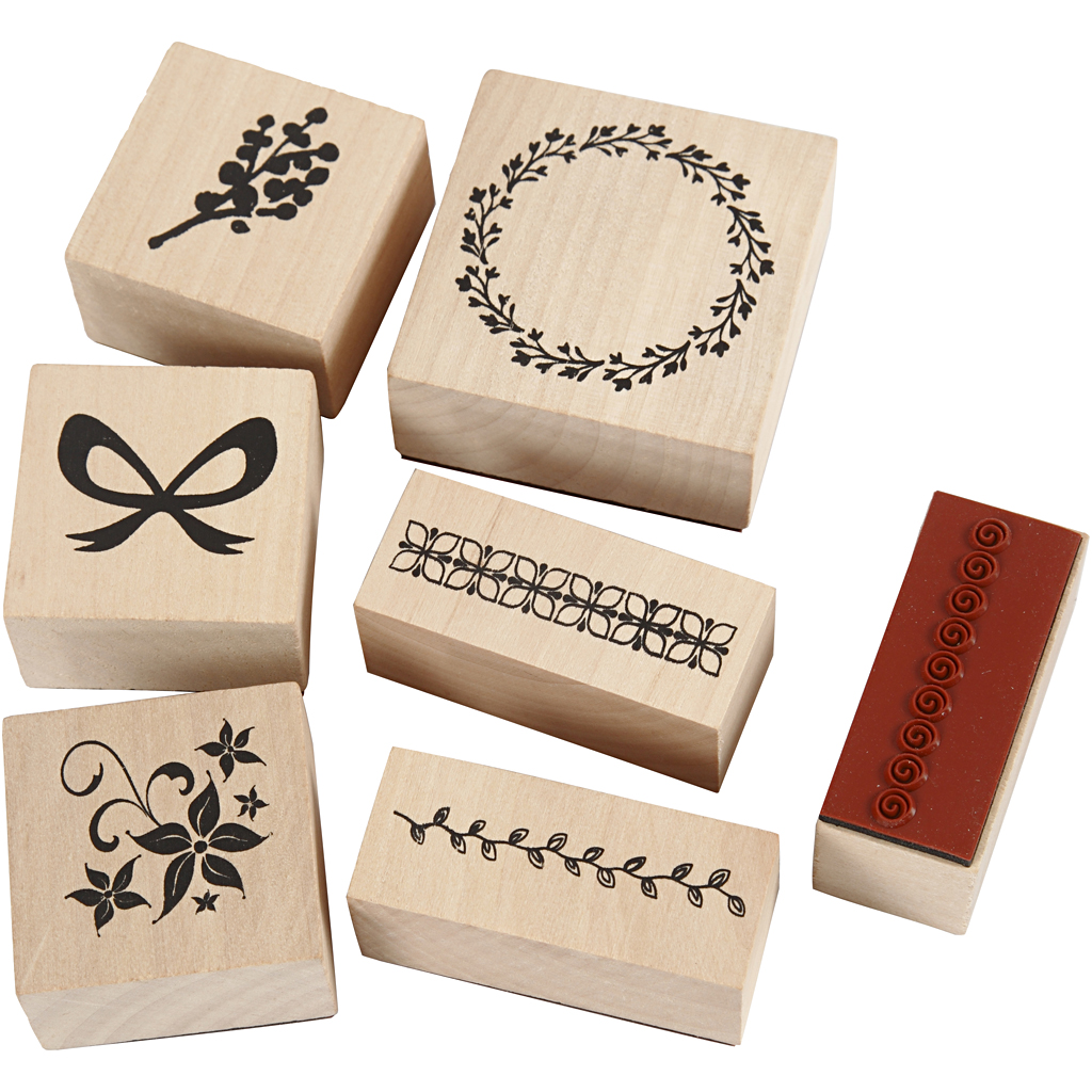 Stempelsett Creativ Company Natur 7 Mix