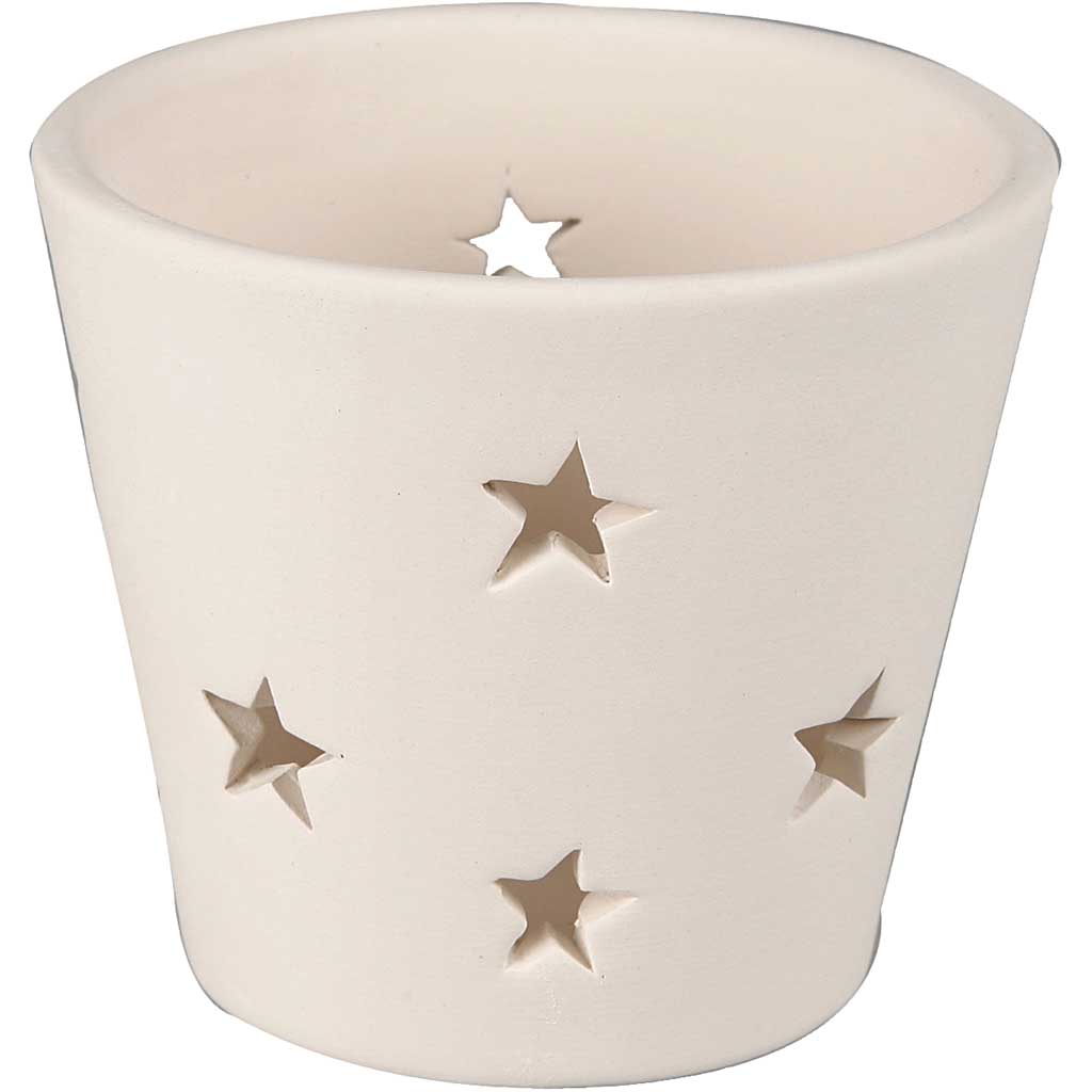 T Lykt Creativ Company Hvit 6,5x7 cm 12 stk/1 Pk