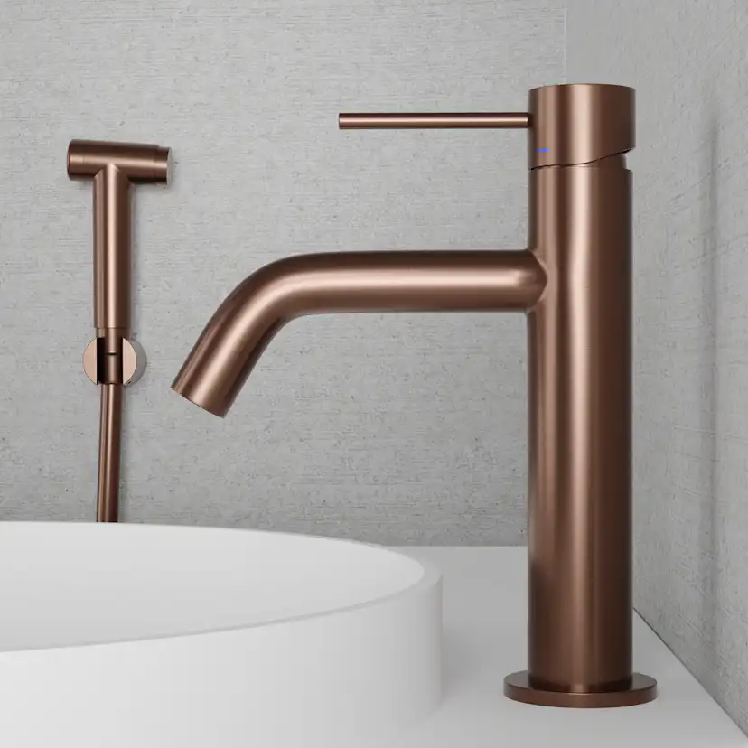 Servantbatteri Scandtap Steel Voyage Medium med Sidedusj