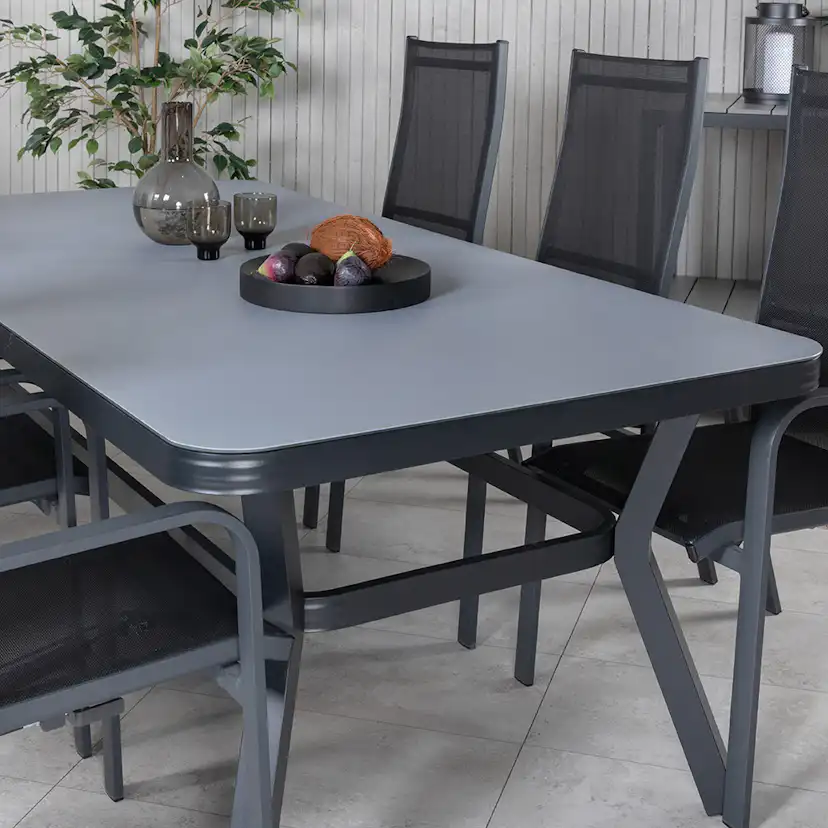 Spisegruppe Venture Home Vyn med 6 Curz Spisestoler