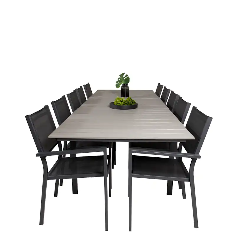 Spisegruppe Venture Home Lova 224/324 med 10 Copacabana Lenestoler