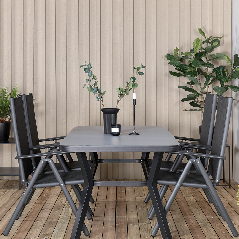 Spisegruppe Venture Home Vyn med 4 Chair Spisestoler