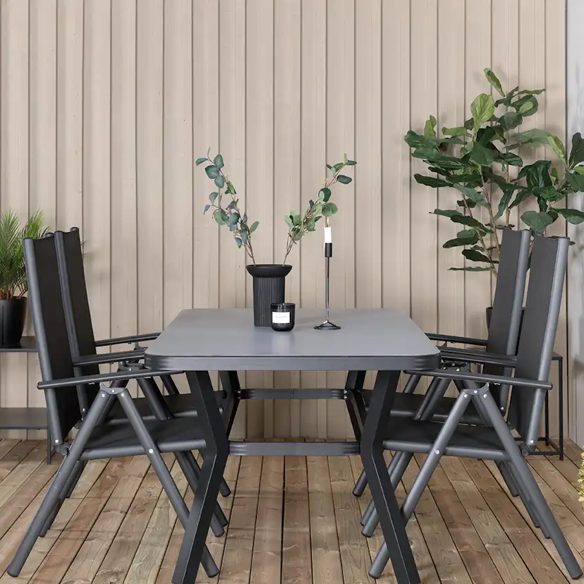 Spisegruppe Venture Home Vyn med 4 Chair Spisestoler