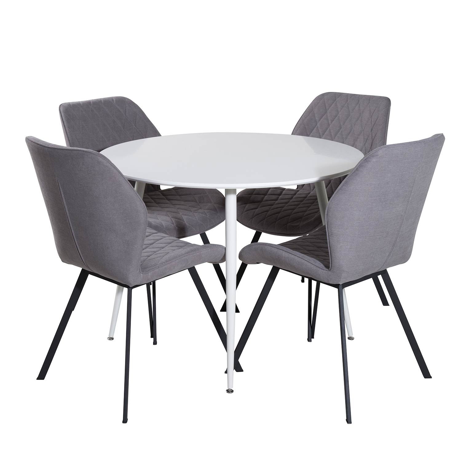Spisegruppe Venture Home Plake med 4 Geneva Stoler Rundt