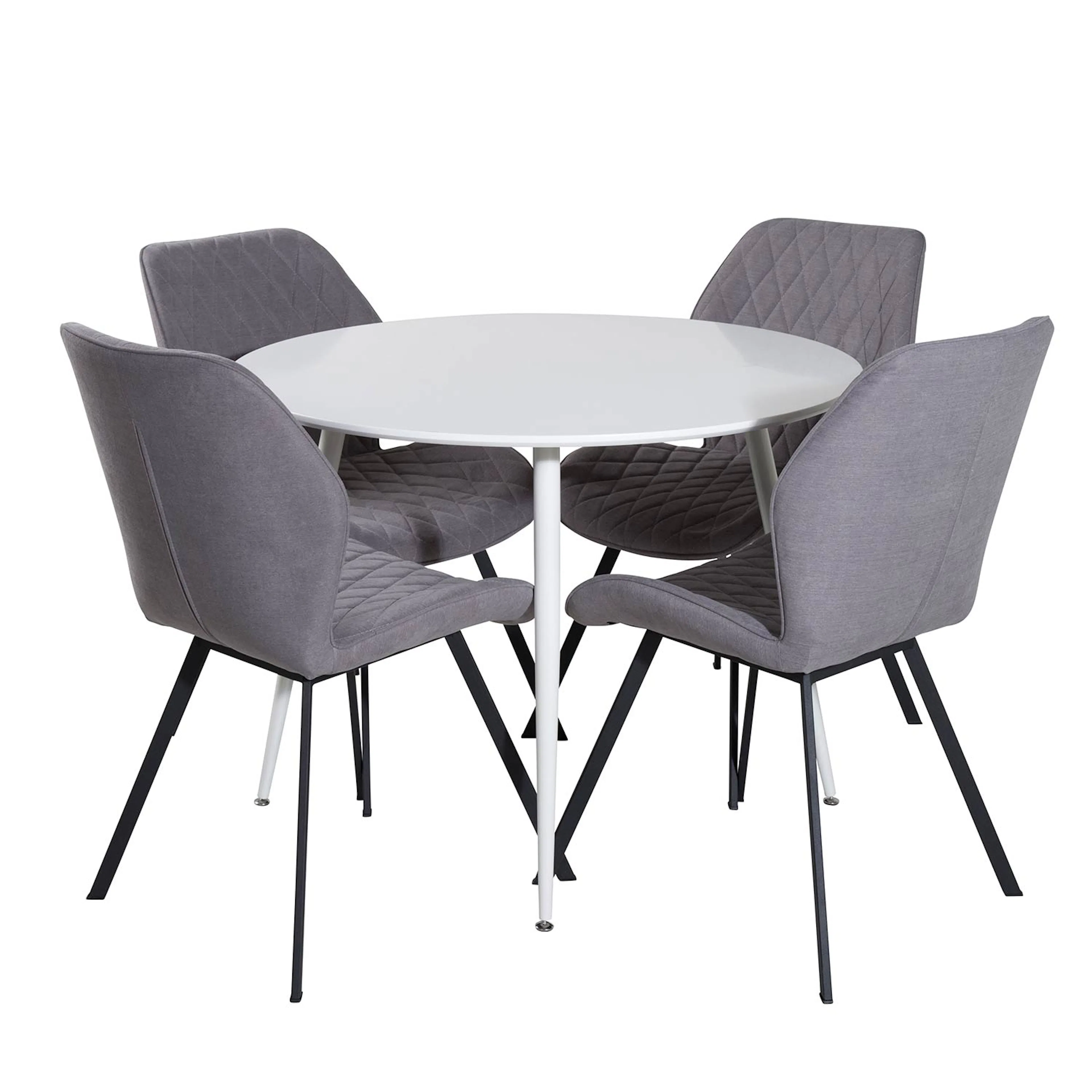 Spisegruppe Venture Home Plake med 4 Geneva Stoler Rundt