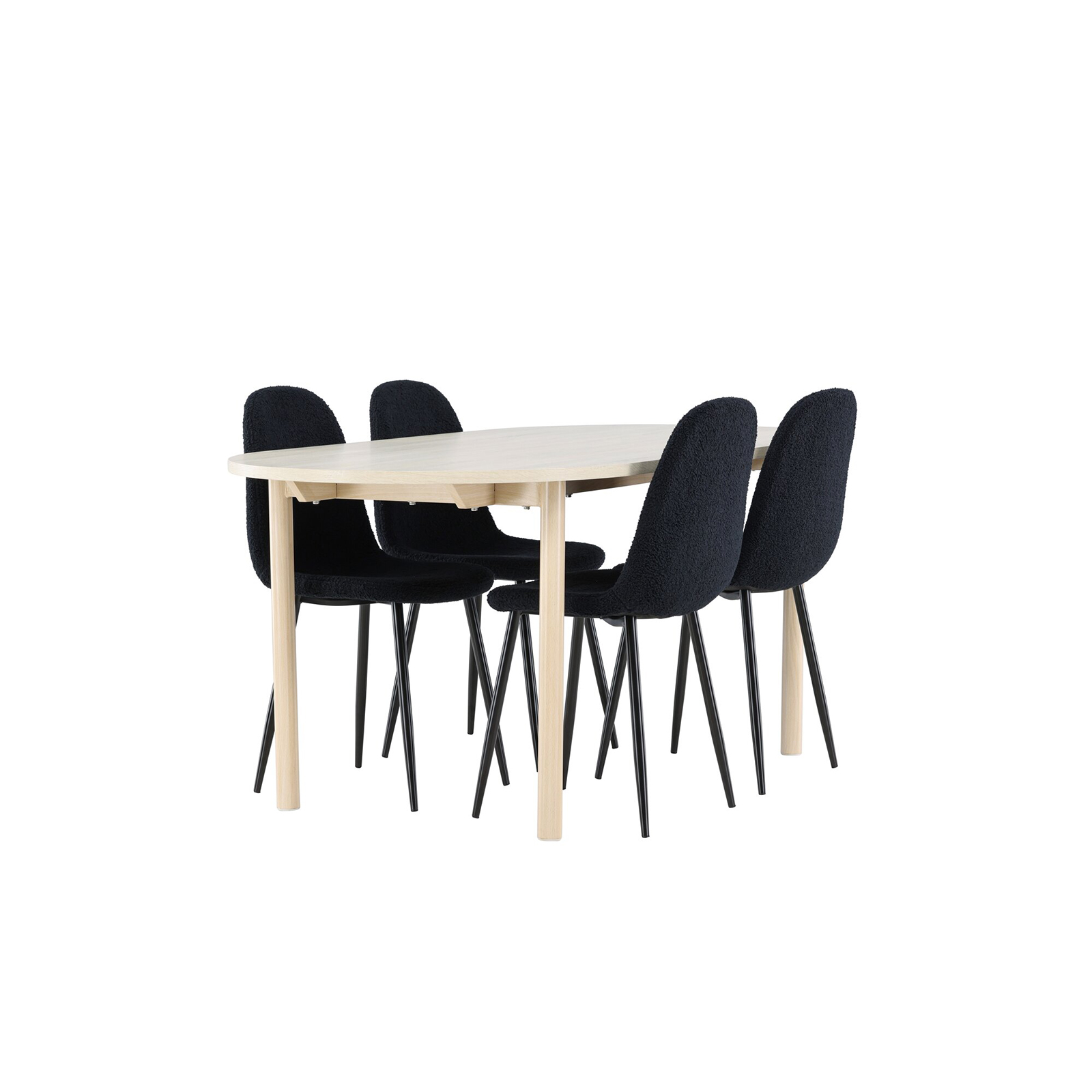 Spisegruppe Venture Home Andy 180 med 4 stk Polar Stoler Teddy