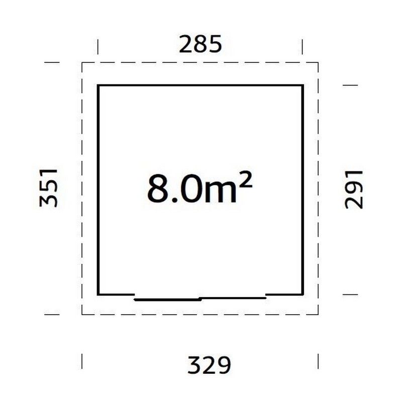Hagestue Palmako Lydia 8,0 m2 Slide