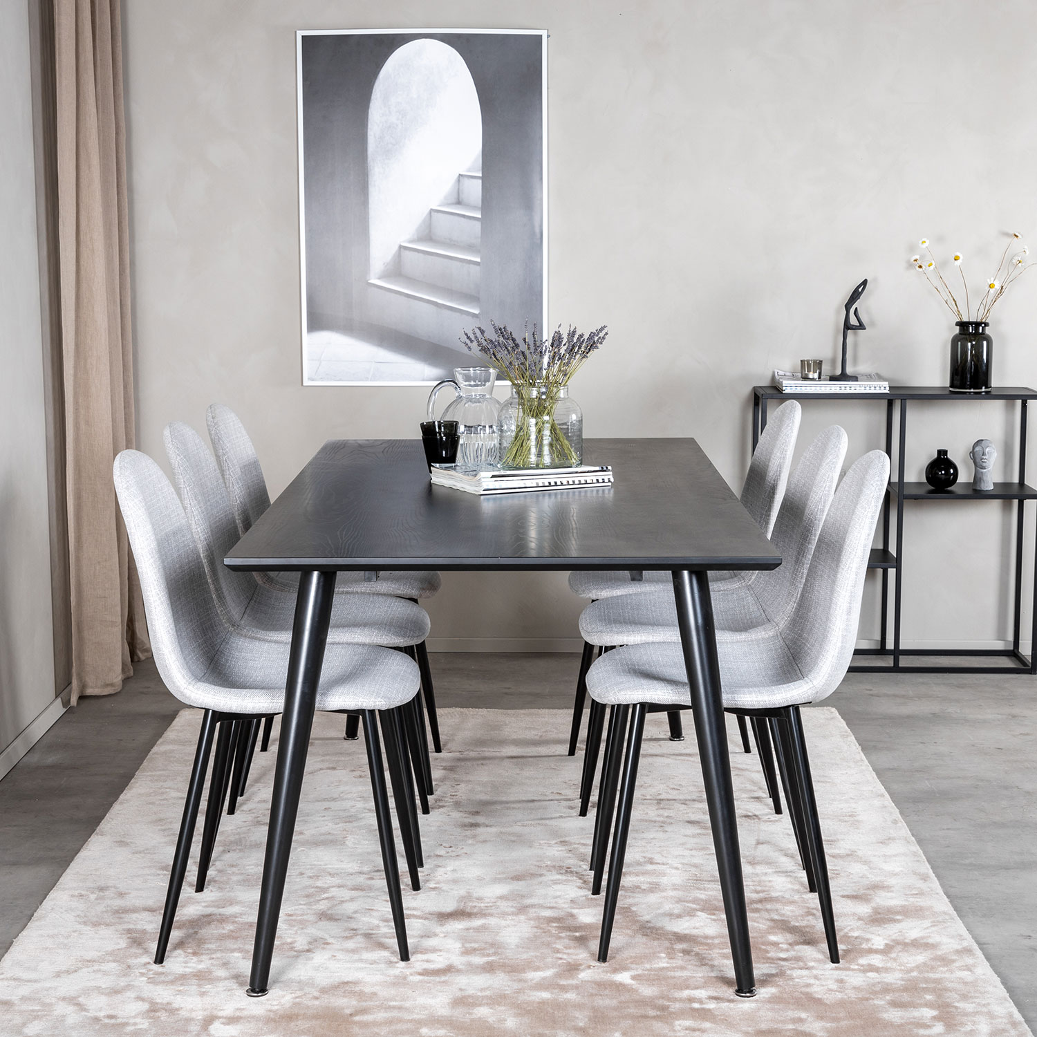 Spisegruppe Venture Home Dipp med 6 Polar Stoler