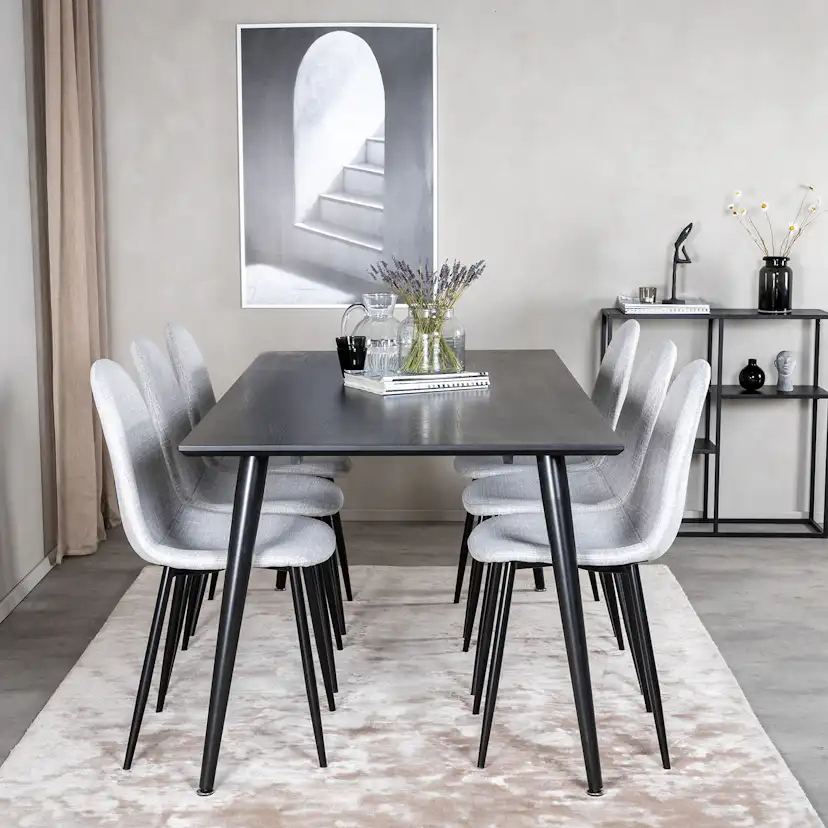 Spisegruppe Venture Home Dipp med 6 Polar Stoler