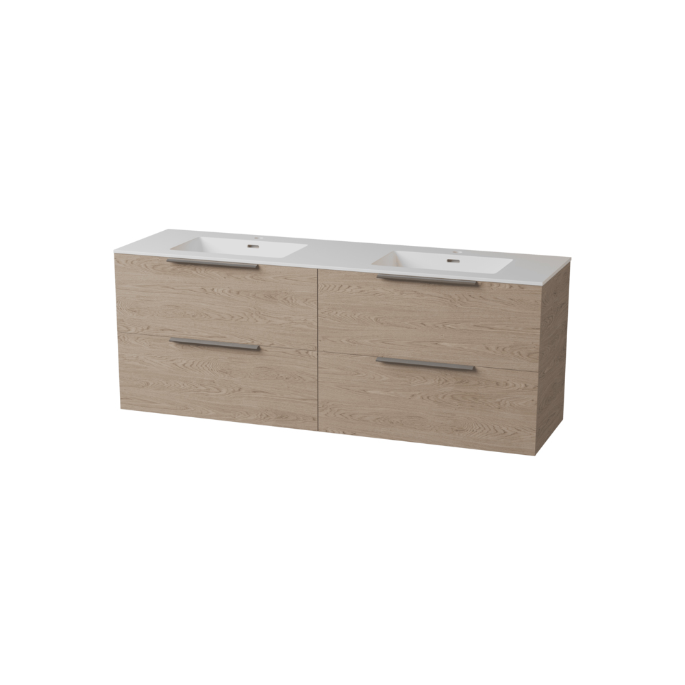 Servantskap FOSSBAD Variant46 B160 for Heldekkende Dobbelservant