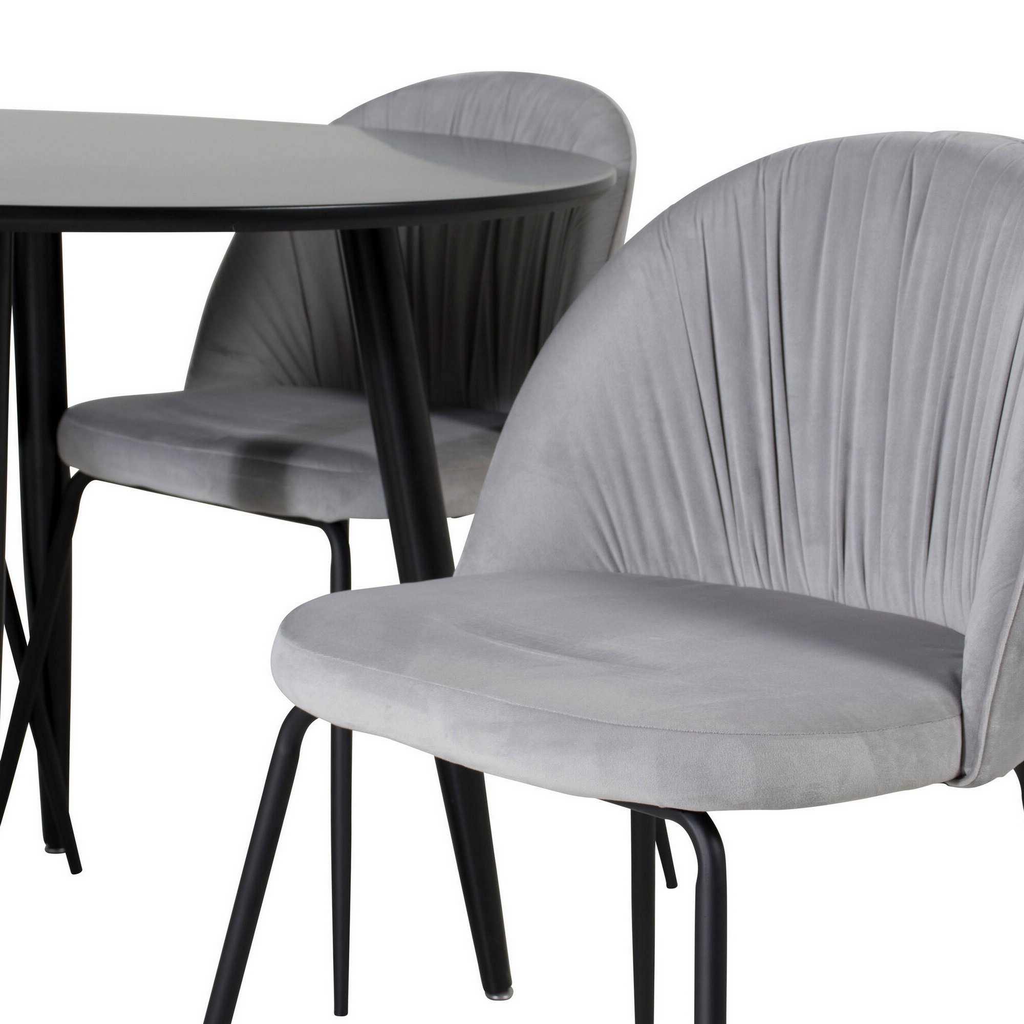 Spisegruppe Venture Home Plaza med 4stk Wrinkles Stoler