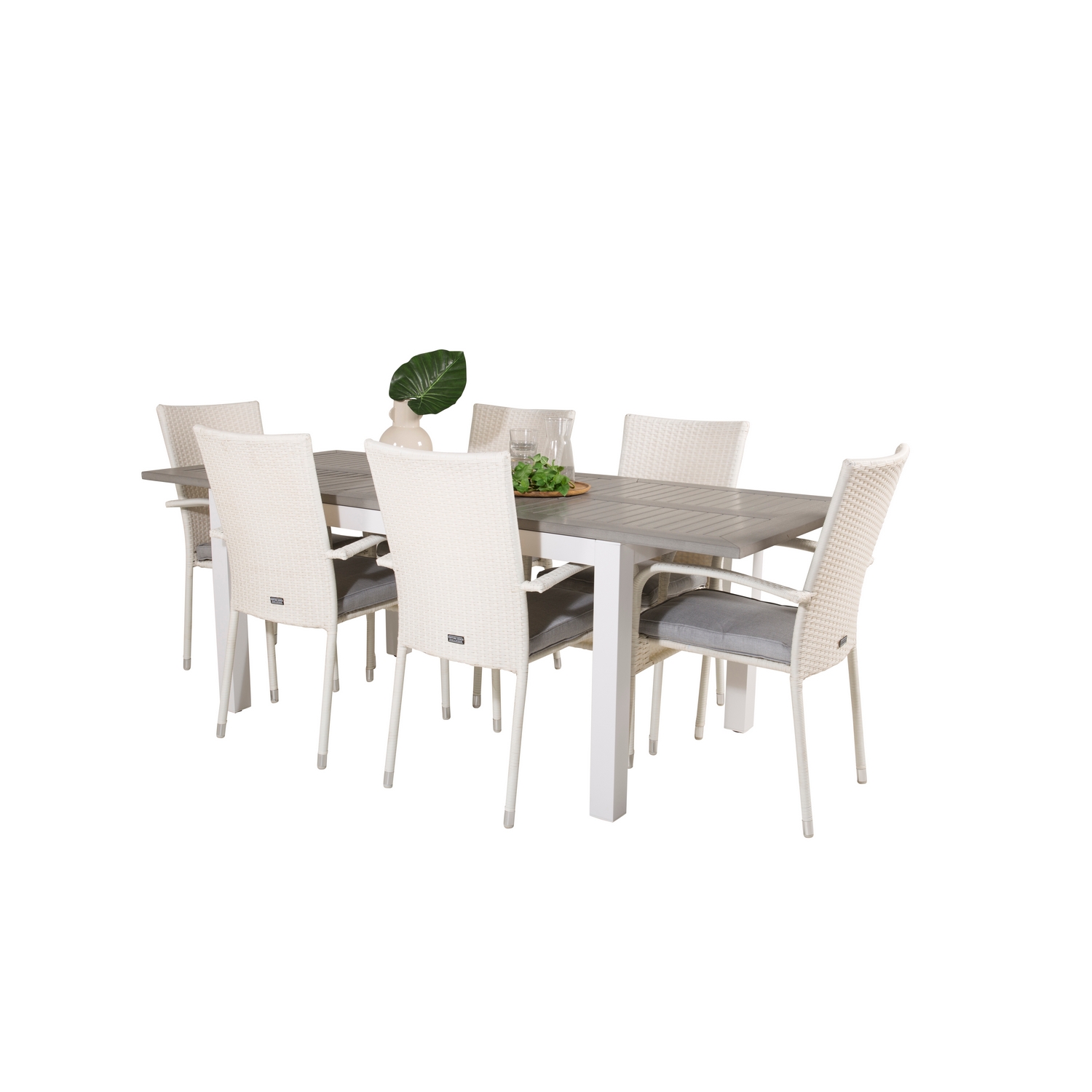 Spisegruppe Venture Home Aleyna 152/210 med 6 Asta Stoler