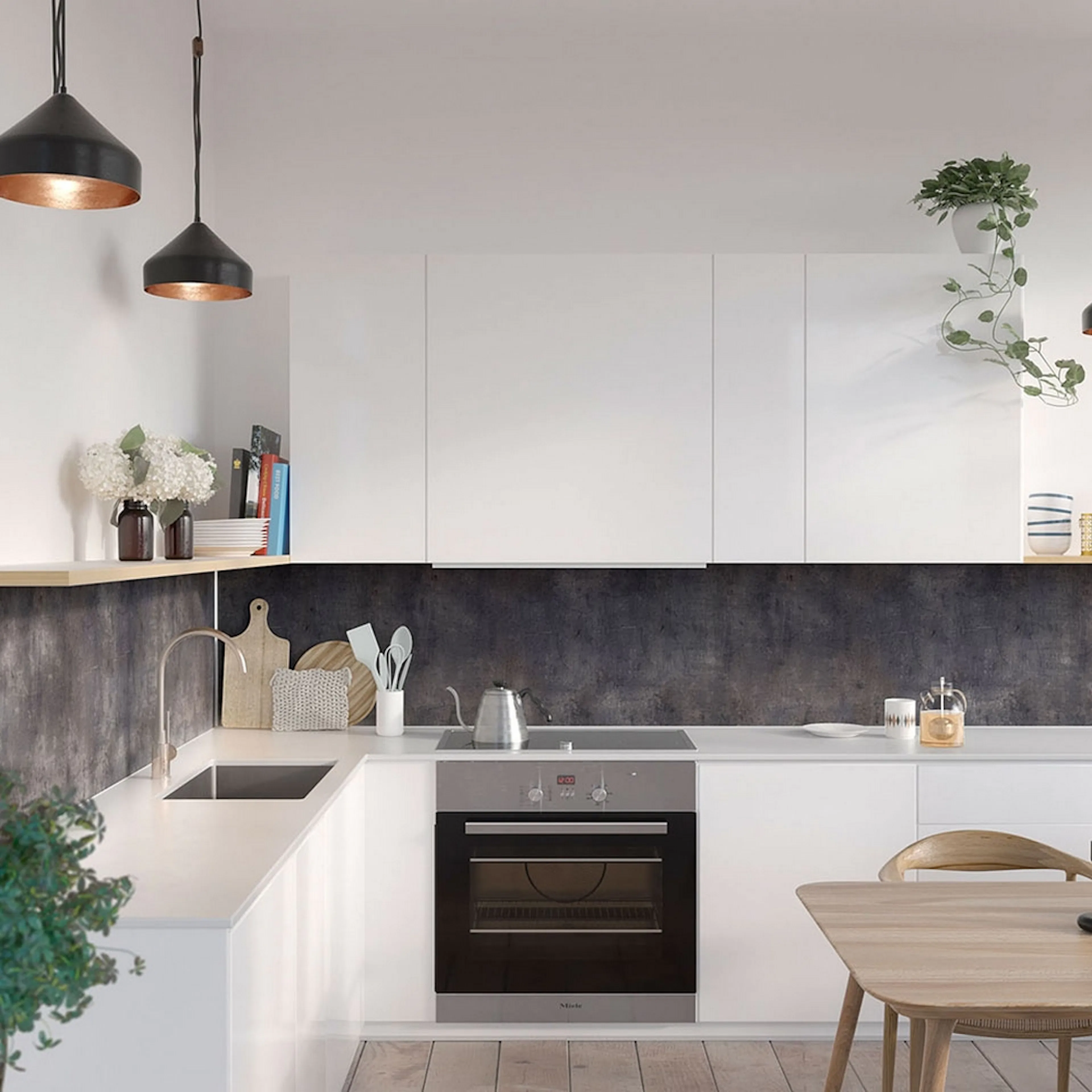 Kitchen Board Fibo 8056 KM00 Lentini Dark