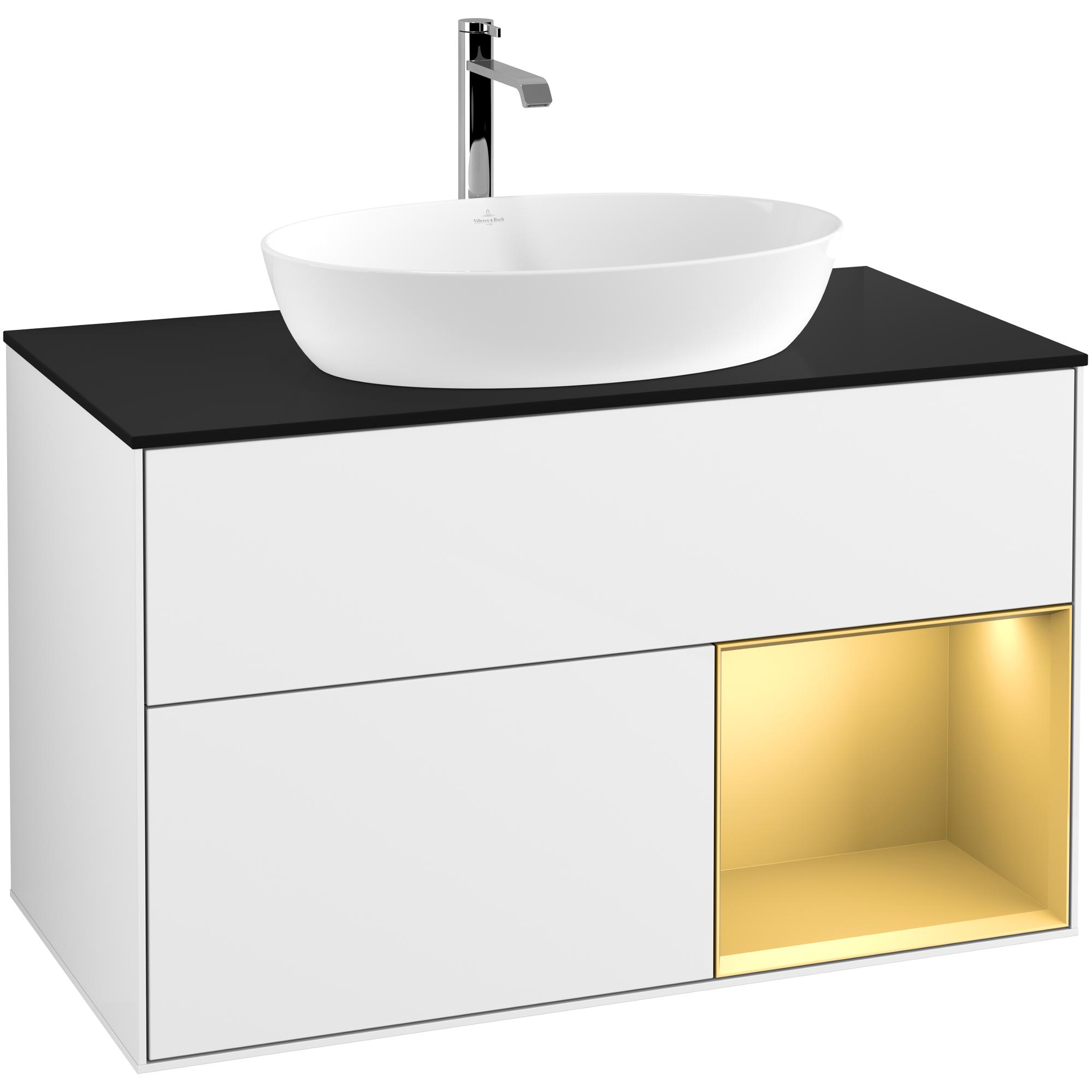 Tvättställsskåp Villeroy & Boch Finion med 2 Lådor Hylla och Bänkskiva för Fristående Tvättställ från Artis & Collaro