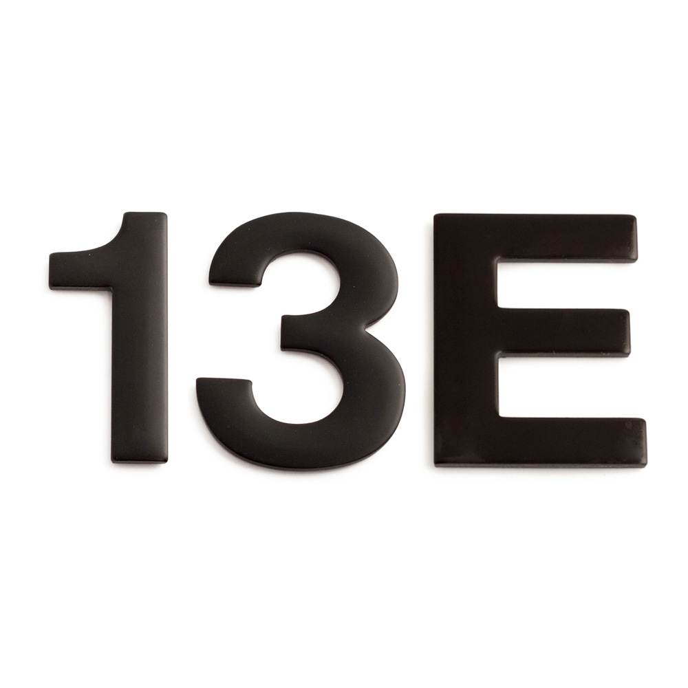 Husnummer Og Bokstaver Habo Selvklebende Svart
