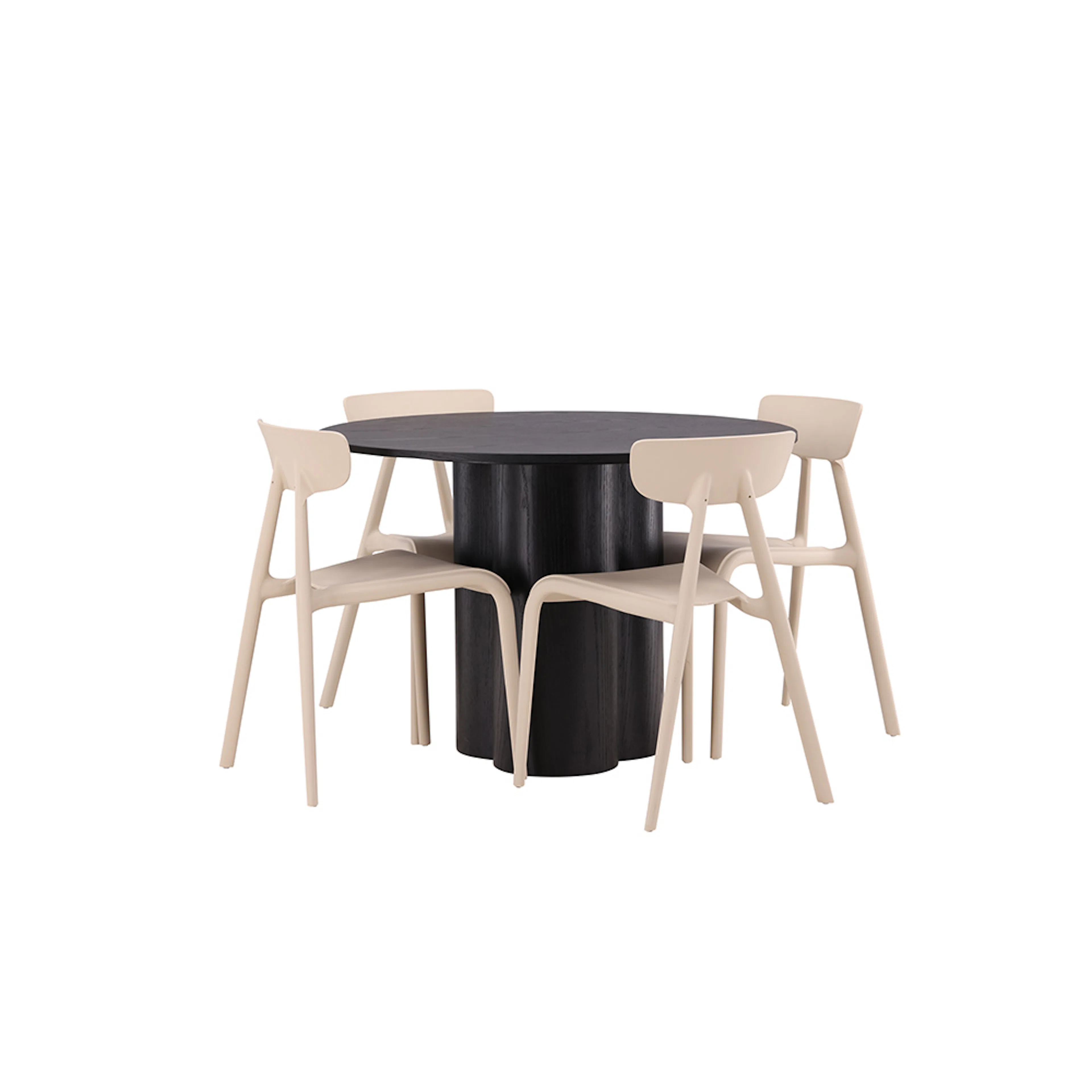 Svart/Beige
