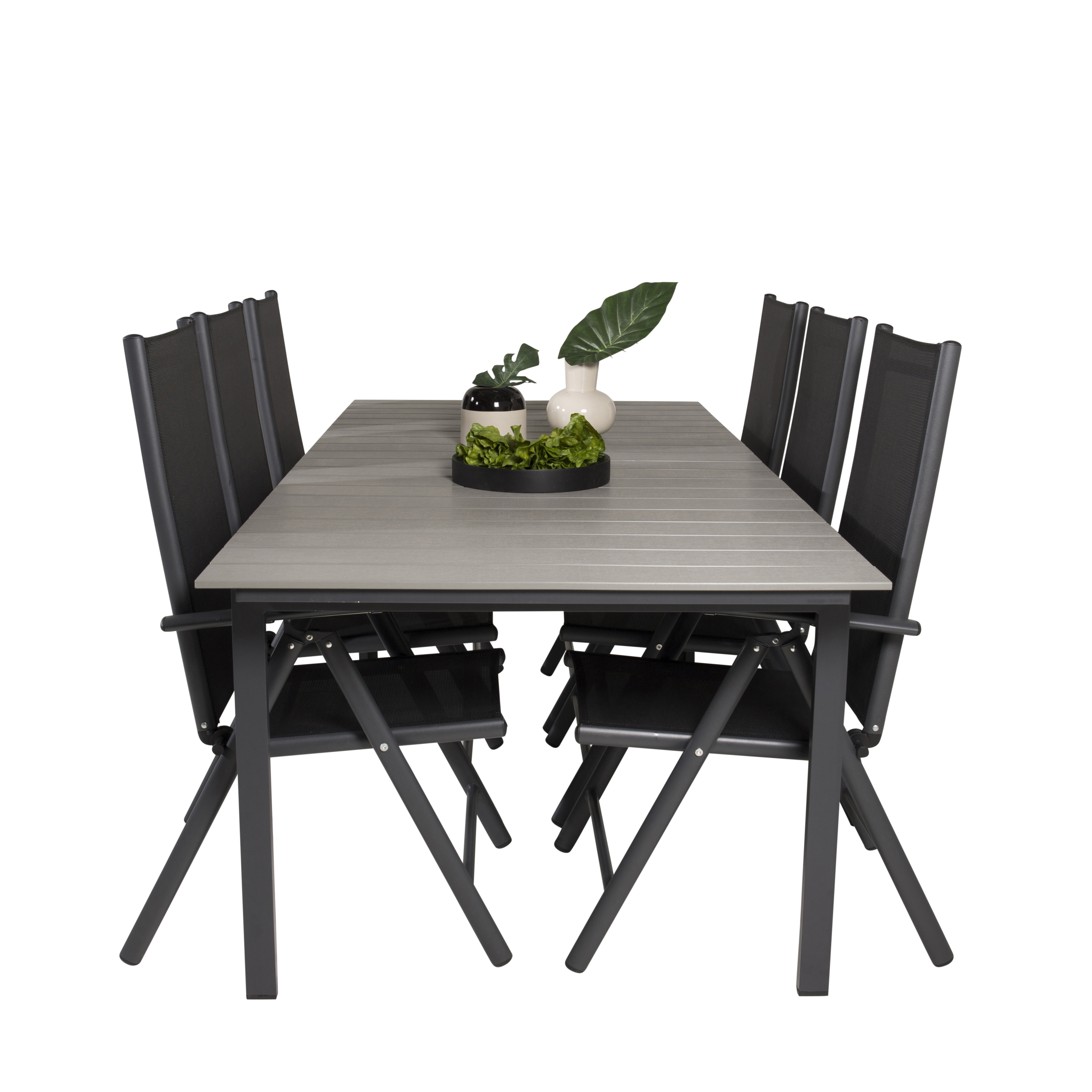 Spisegruppe Venture Home Lova 224/324 med 6 Bront Stoler