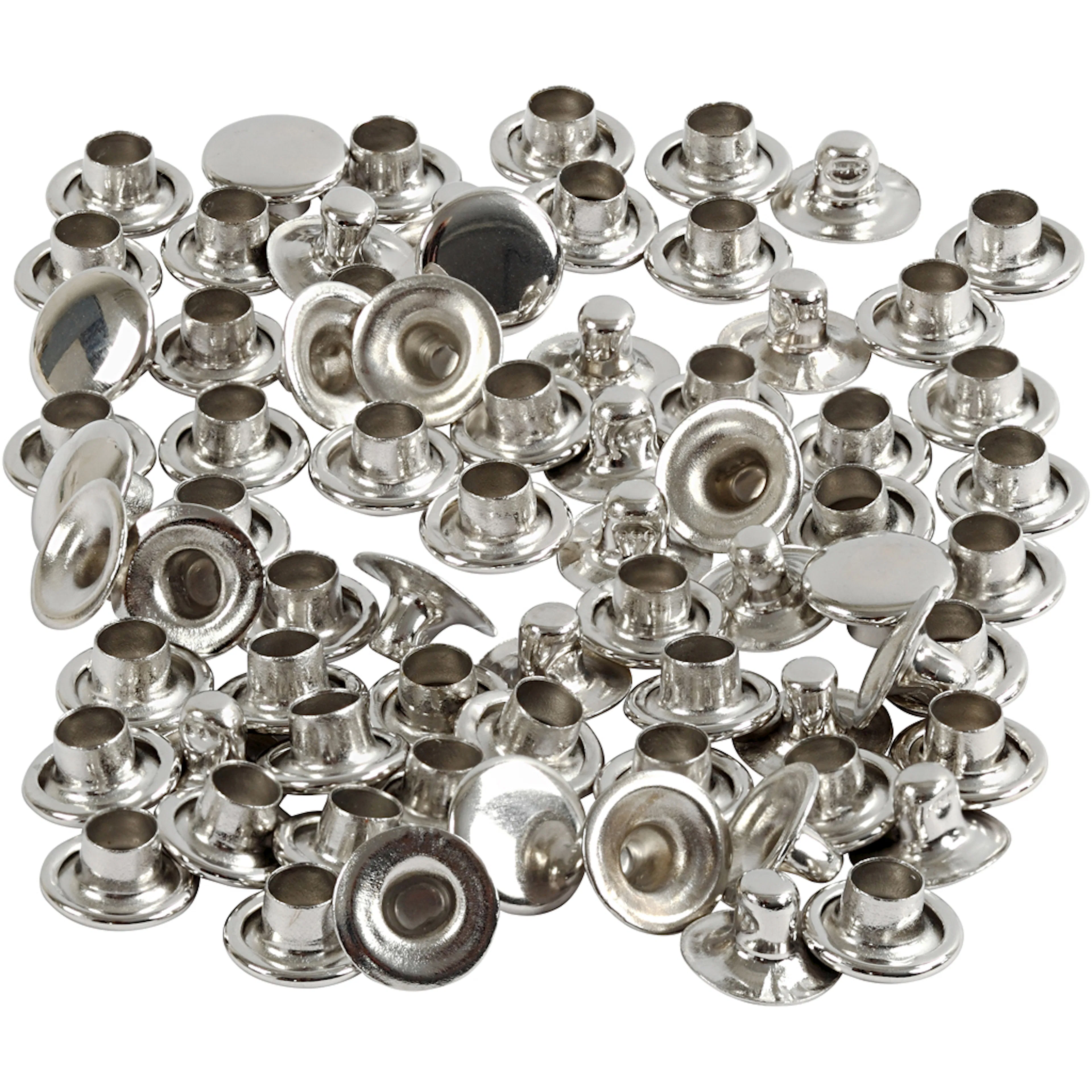 Nitar, silver, Dia. 7 mm, 50 st./ 1 förp. Sølv