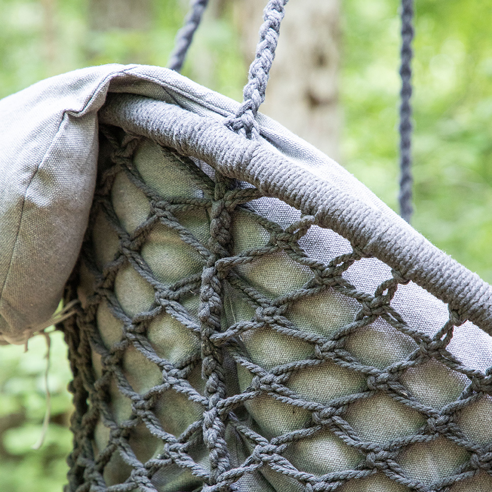 Hamtic Swing Steel/Fabric - Grey / w pillows Grå