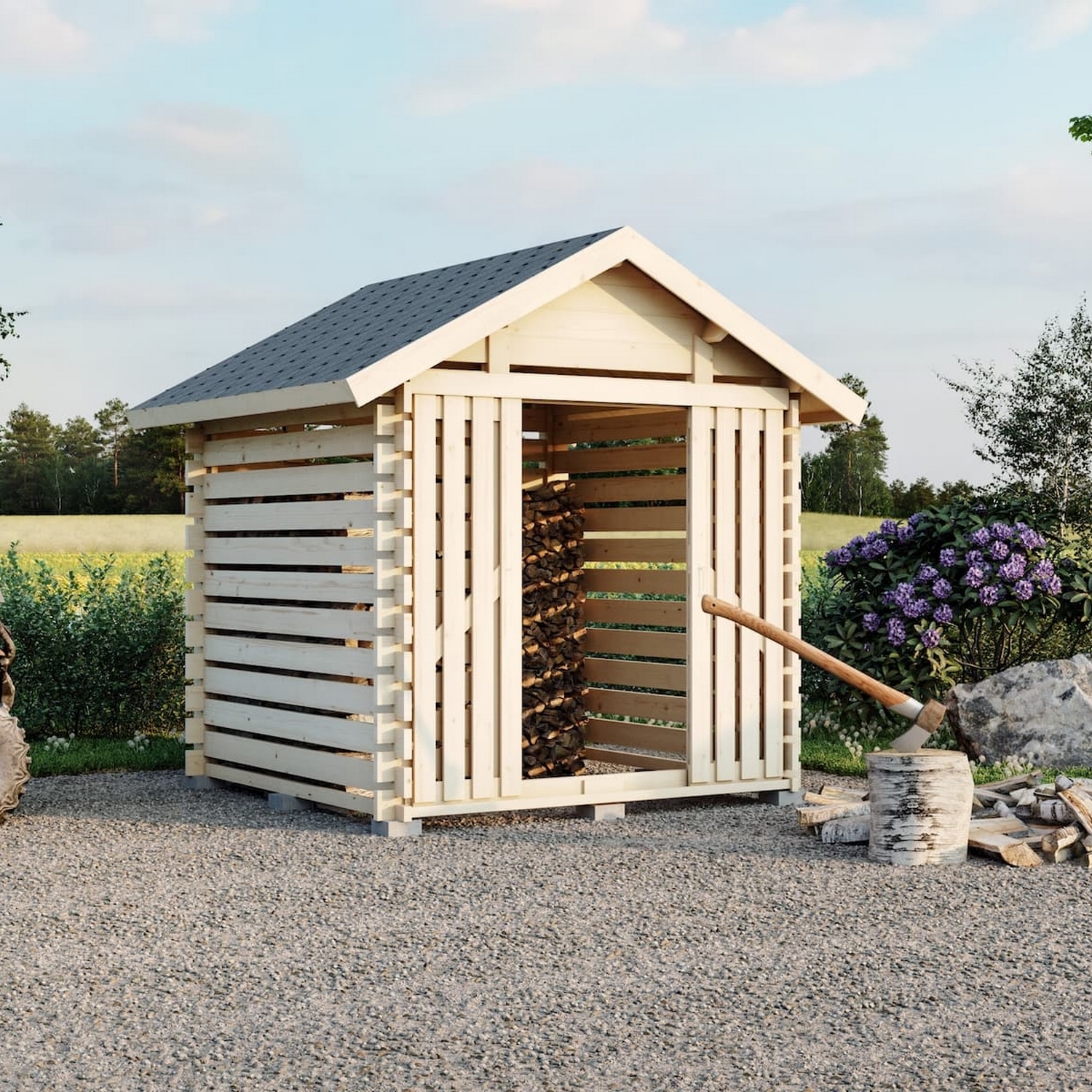 Vedskjul Luoman Lillevilla Tahko 4 m2