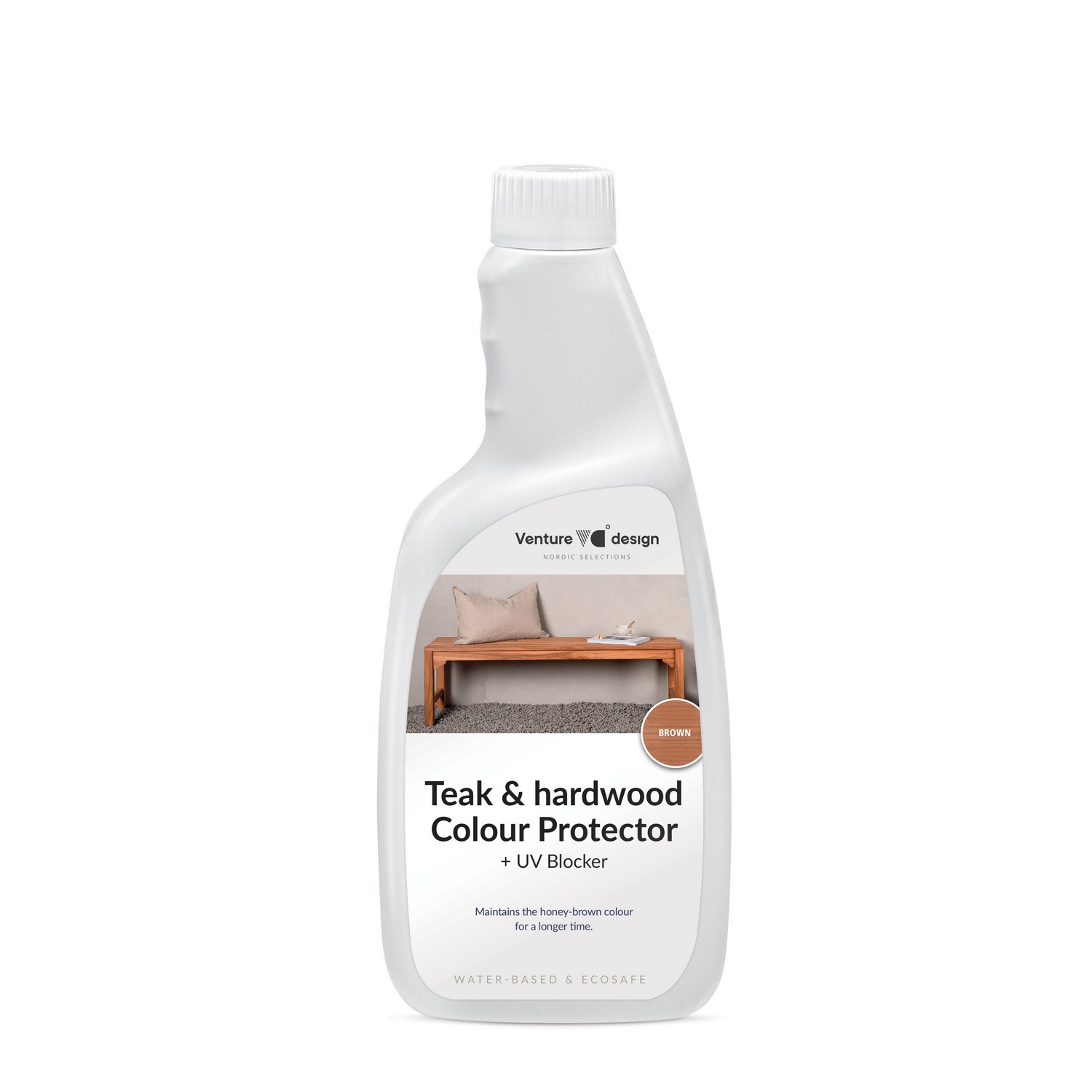 Møbleimpregnering Venture Home Bold Teak & Hardwood Colour Protector + UV Blocker