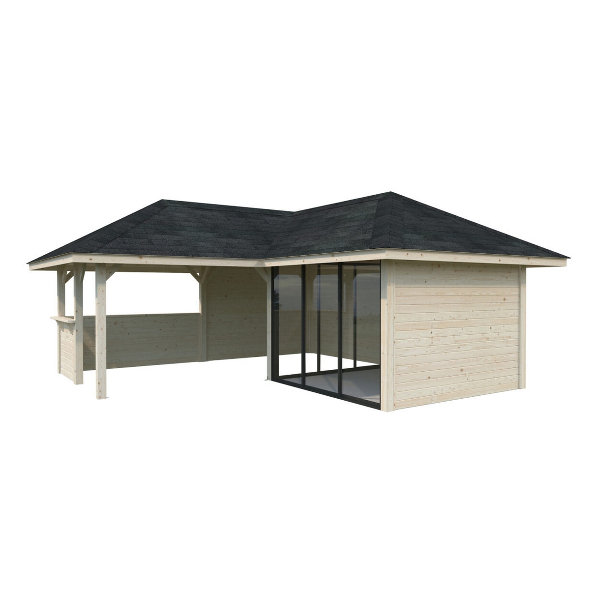 Hagestue Palmako Bianca 24,9 m2 Sett 209 Slide